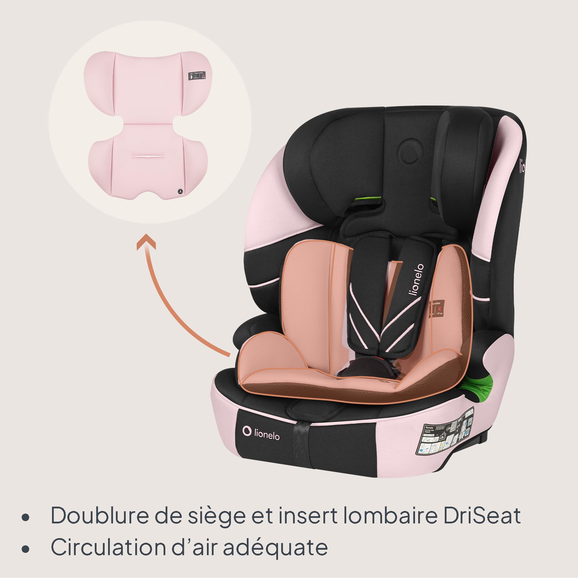 lionelo-levi-fix-i-size-si-ge-auto-rose-76-150-cm-isofix image 5