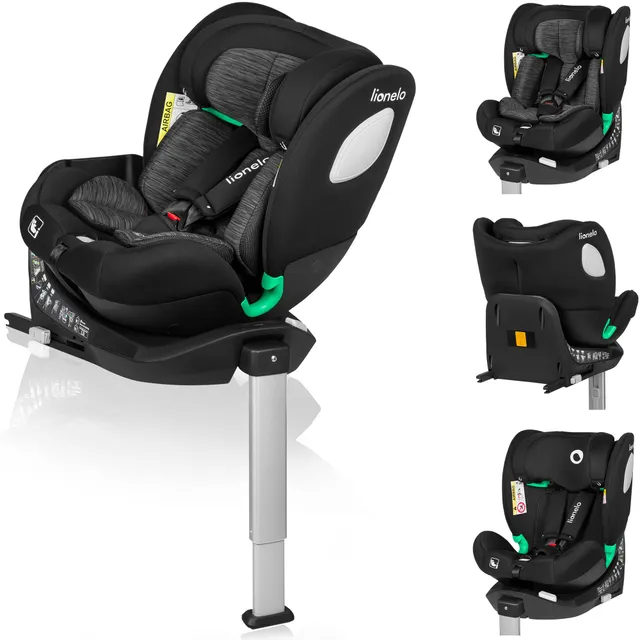 lionelo-braam-si-ge-auto-0-36-kg-isofix-360-carbone-noir image 1