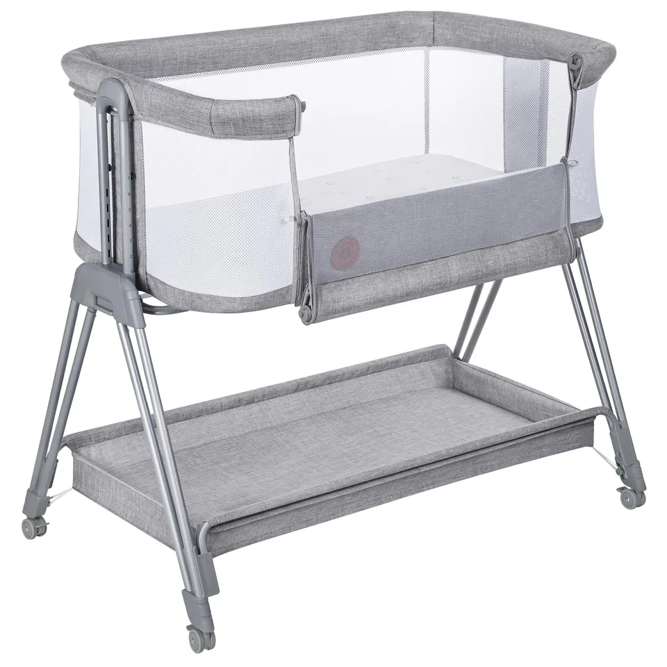 lionelo-luna-lit-cododo-b-b-r-glable-avec-matelas image 1