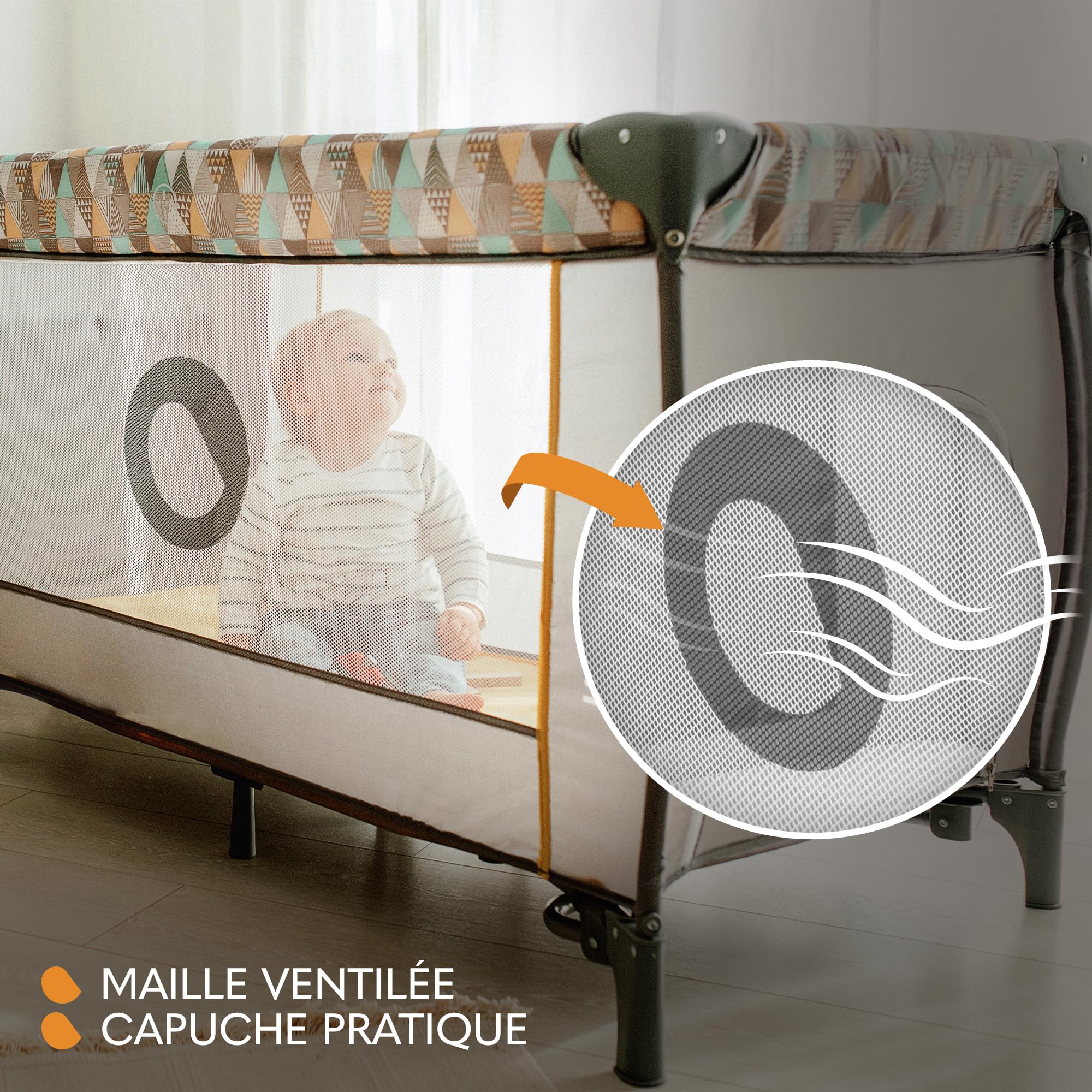 lionelo-sven-plus-lit-b-b-2-en-1-bleu-marine-pliable image 8