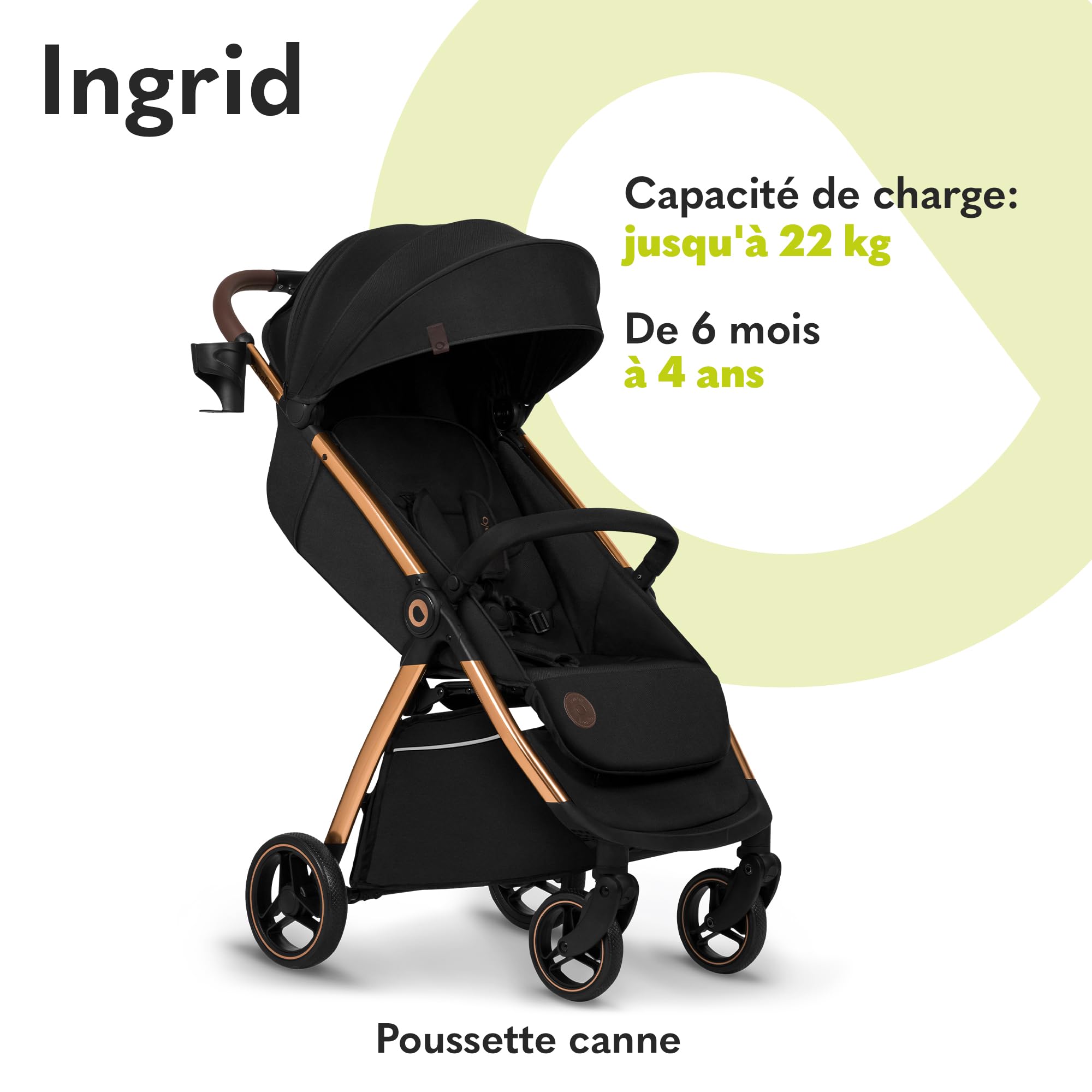 lionelo-ingrid-poussette-b-b-pliable-noir-22-kg image 2