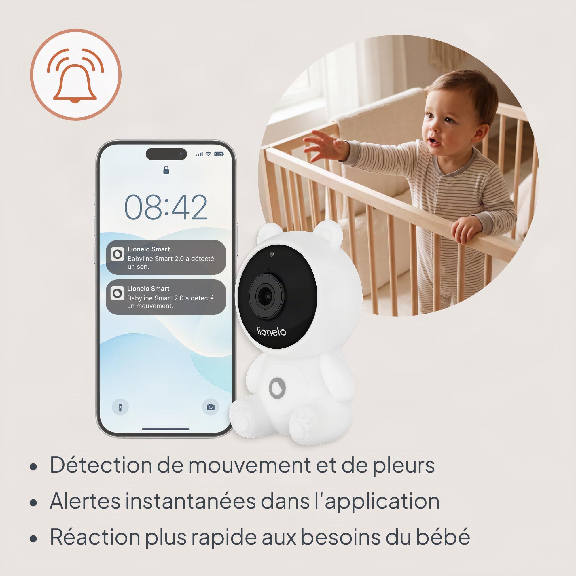 lionelo-babyline-smart-2-0-babyphone-cam-ra-wifi-full-hd-1080p image 3