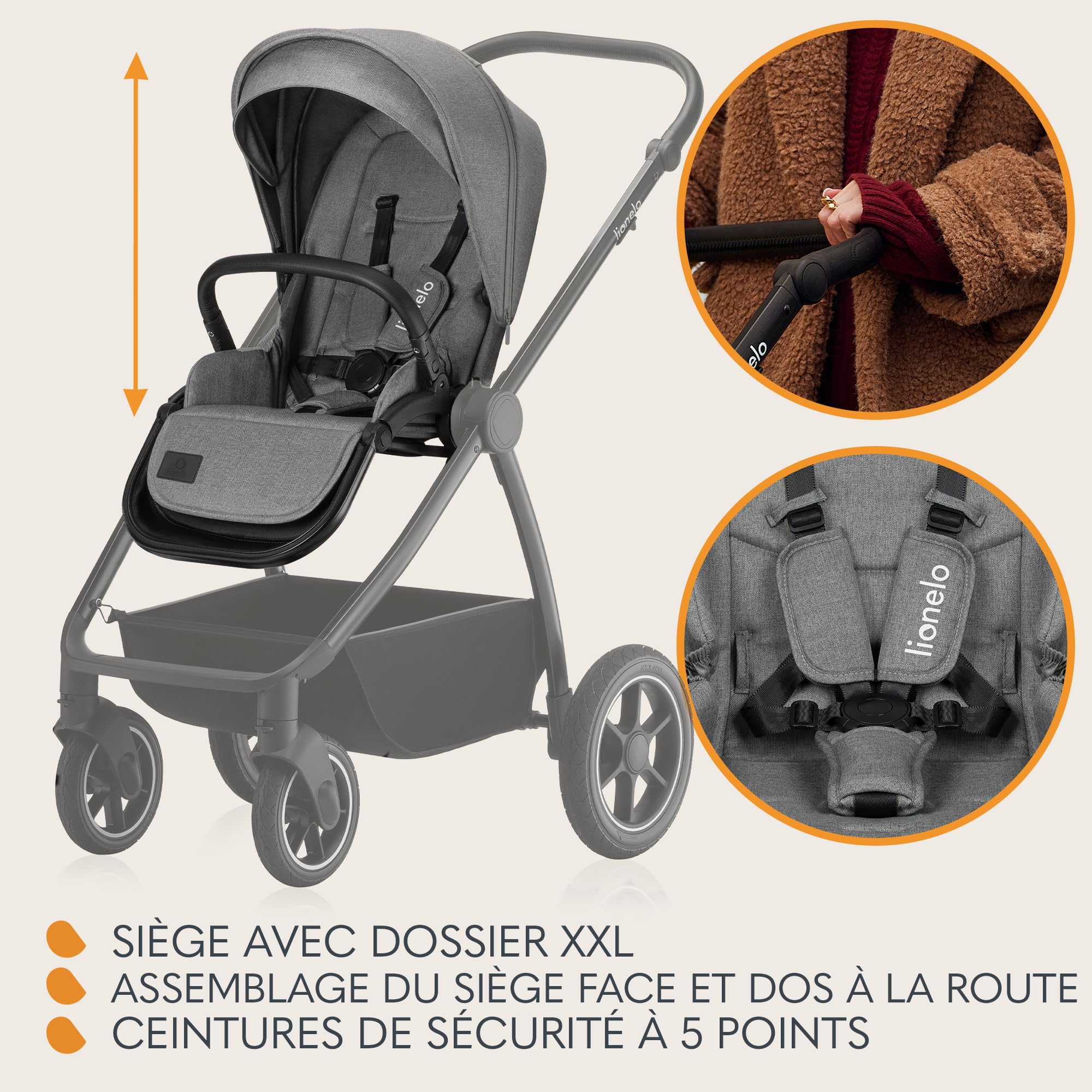 lionelo-meril-poussette-3-en-1-gris-nacelle-astrid-i-size image 6