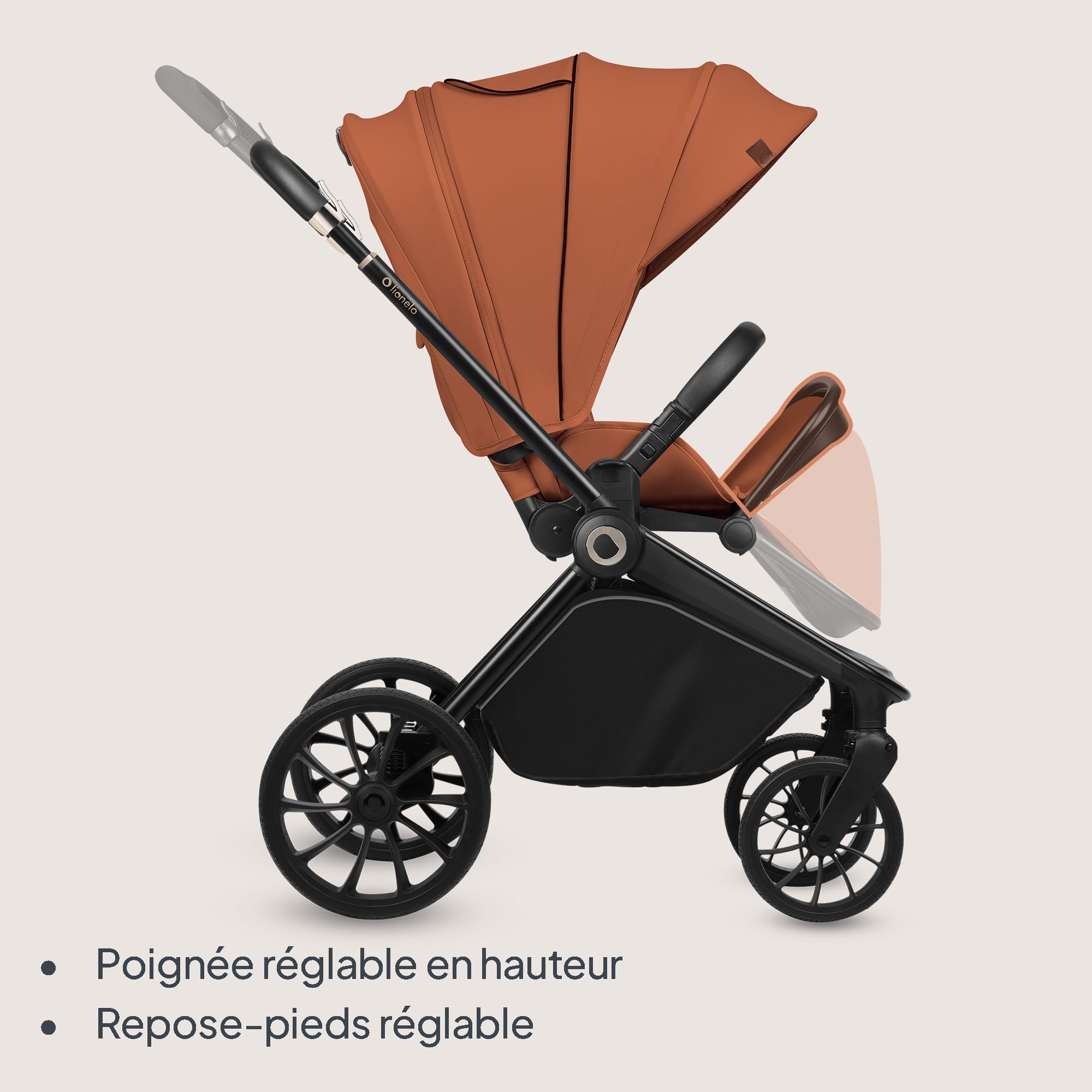 lionelo-mika-plus-poussette-marron-jusqu-22-kg-canopy-xxl image 7