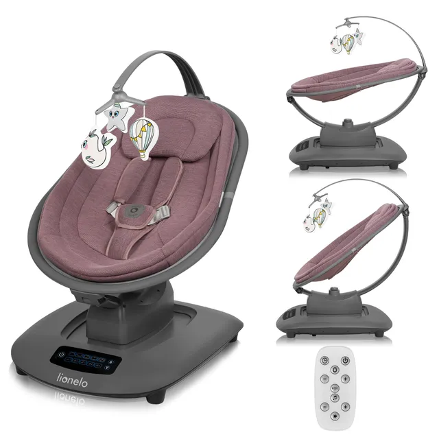 lionelo-blossom-transat-b-b-lectrique-rose-5-vitesses-bluetooth image 1