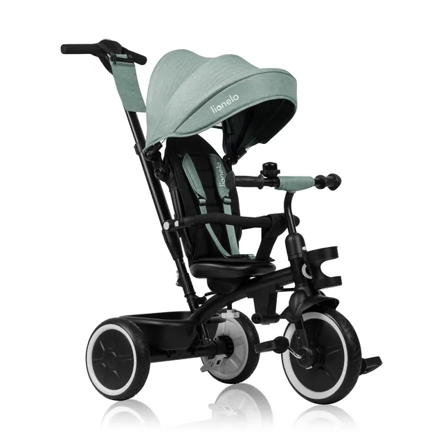 lionelo-berry-tricycle-volutif-2-en-1-vert-poussette-9-mois-5-ans image 1