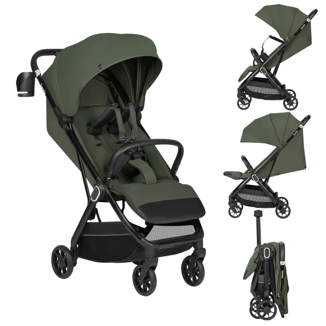 lionelo-bess-poussette-canne-l-g-re-verte-7-5-kg-jusqu-22-kg image 1