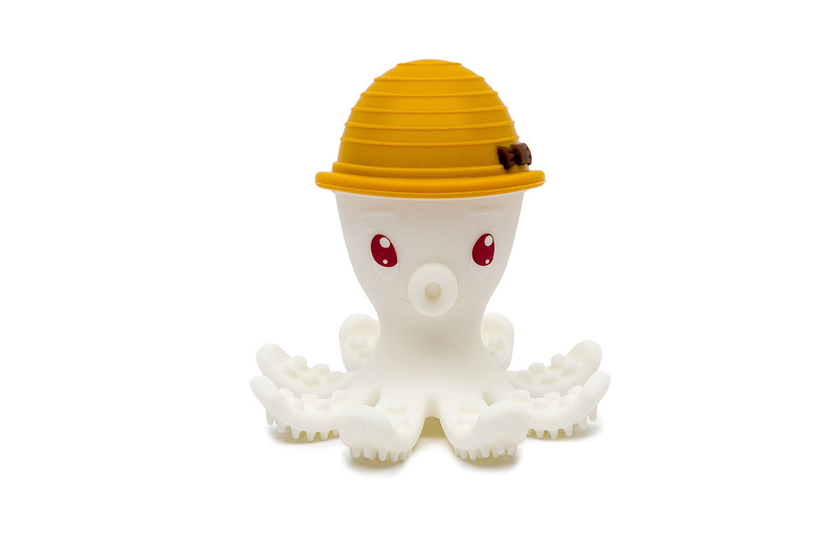 babytolove-bonnie-la-pieuvre-jouet-dentition-jaune-safran image 1
