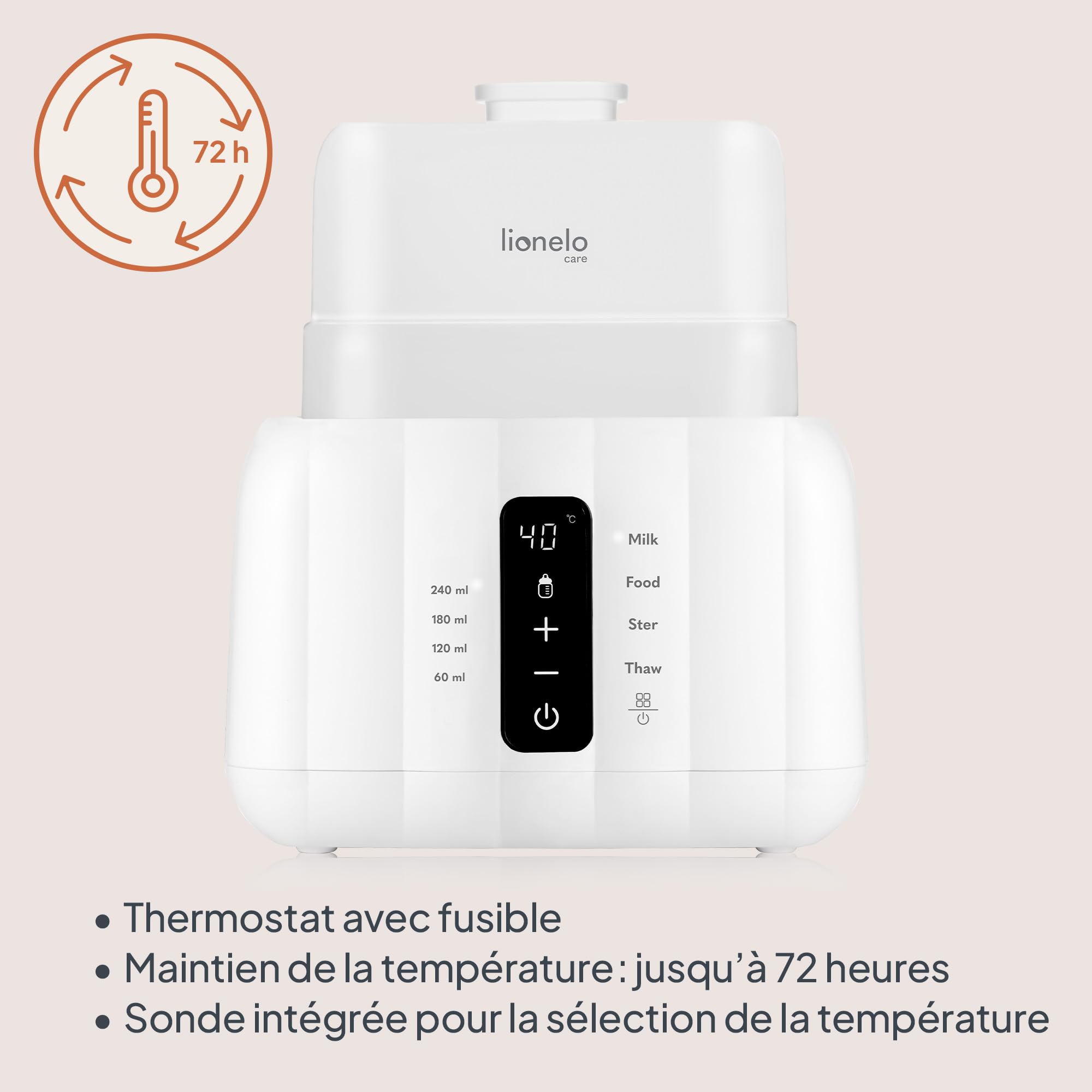 lionelo-thermup-duo-chauffe-biberon-6-en-1-blanc-double image 6