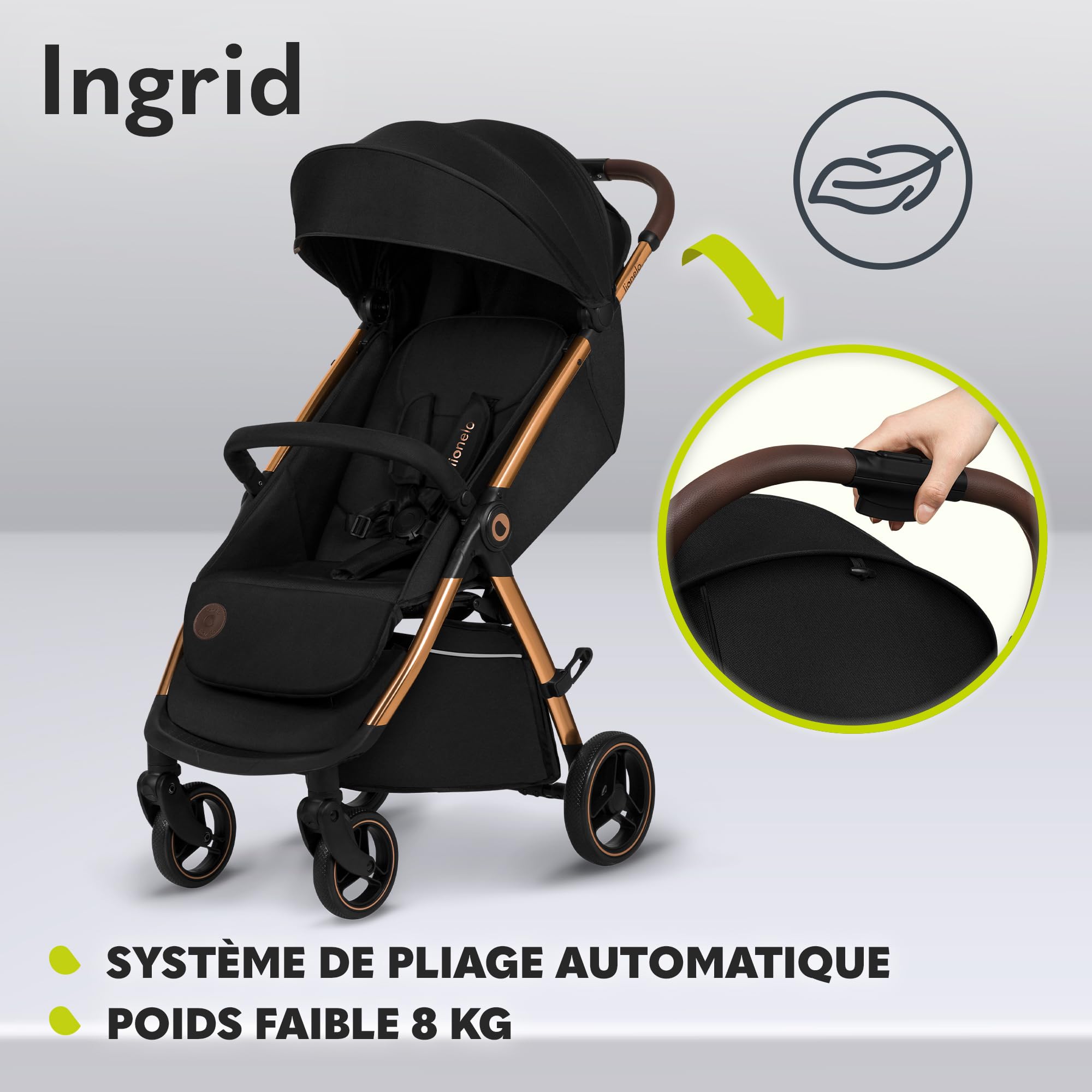 lionelo-ingrid-poussette-b-b-pliable-noir-22-kg image 3