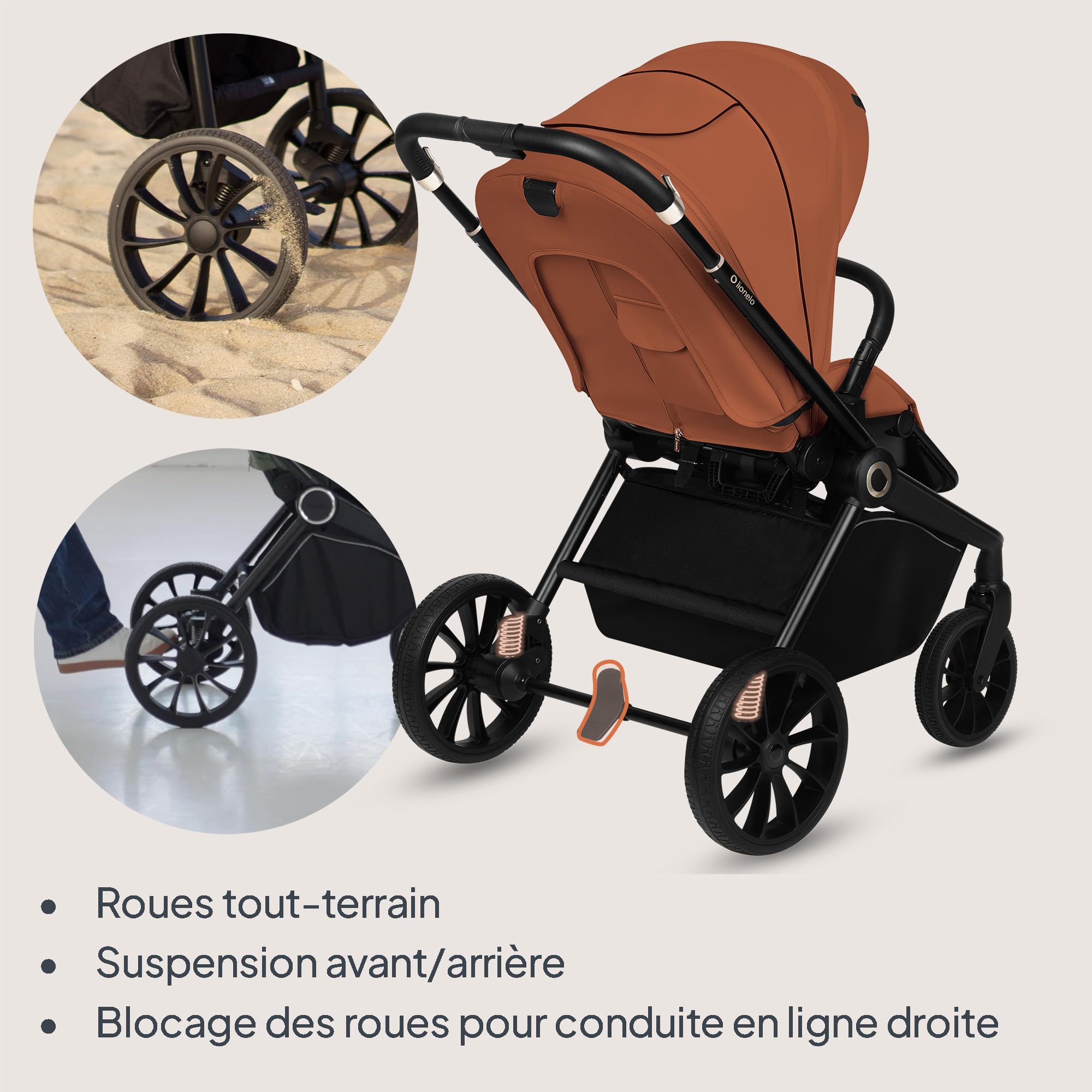 lionelo-mika-plus-poussette-marron-jusqu-22-kg-canopy-xxl image 5