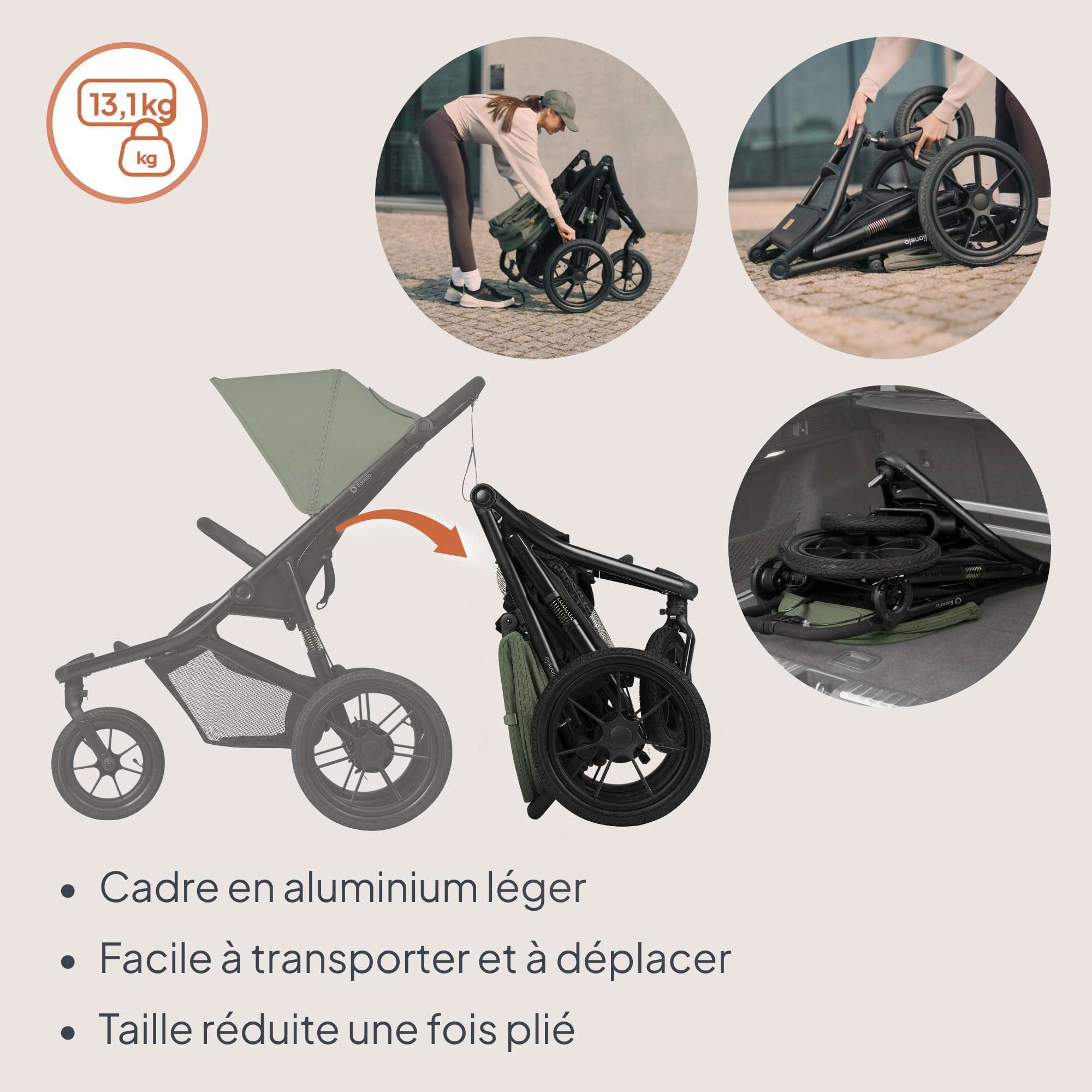 lionelo-azura-poussette-jogging-3-roues-22-kg-vert image 4