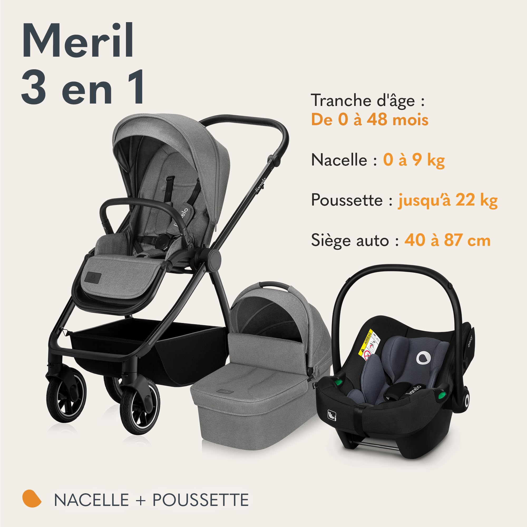 lionelo-meril-poussette-3-en-1-gris-nacelle-astrid-i-size image 2