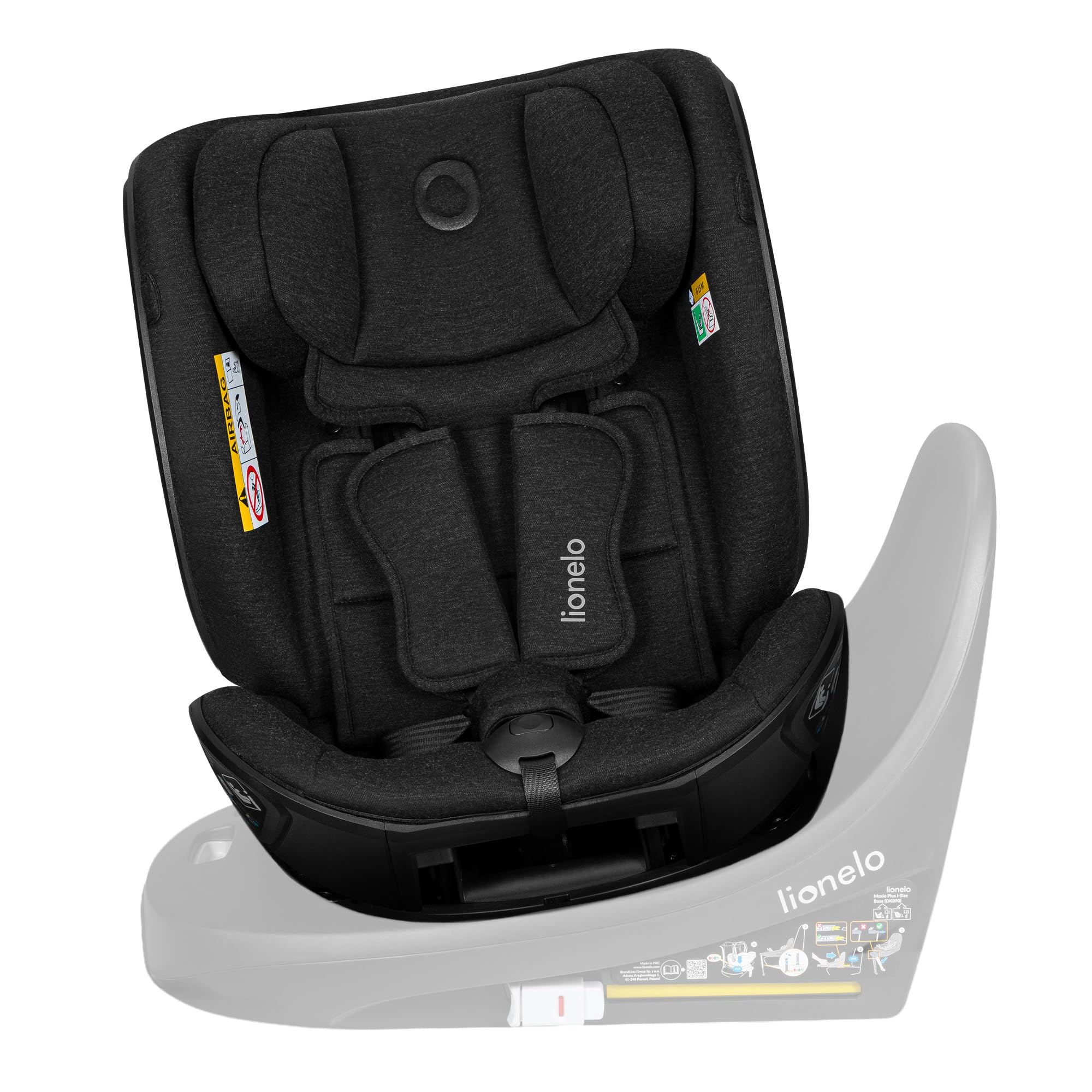 lionelo-moxie-next-i-size-si-ge-auto-40-105-cm-noir image 1