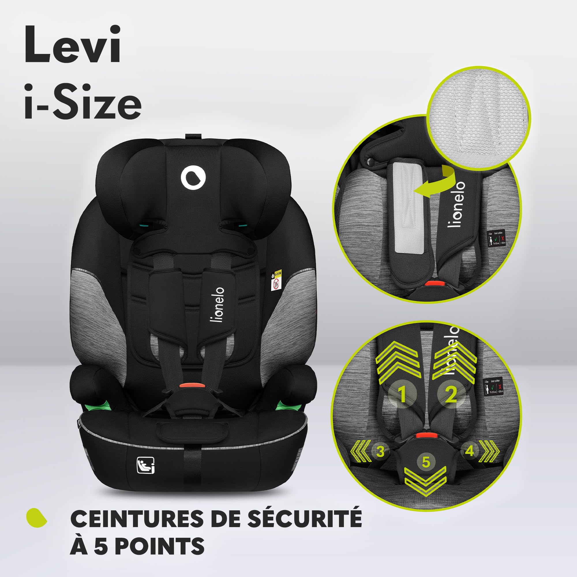 lionelo-levi-i-size-si-ge-auto-9-36-kg-gris-noir image 5