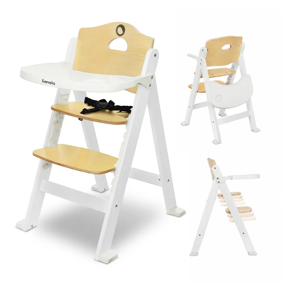 lionelo-floris-chaise-haute-volutive-blanc-6-mois-12-ans image 1