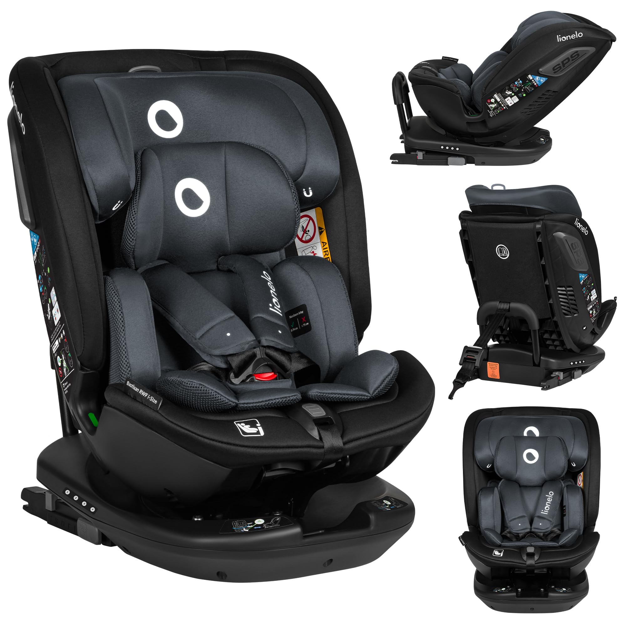 lionelo-bastiaan-rwf-si-ge-auto-pivotant-gris-0-36-kg image 1