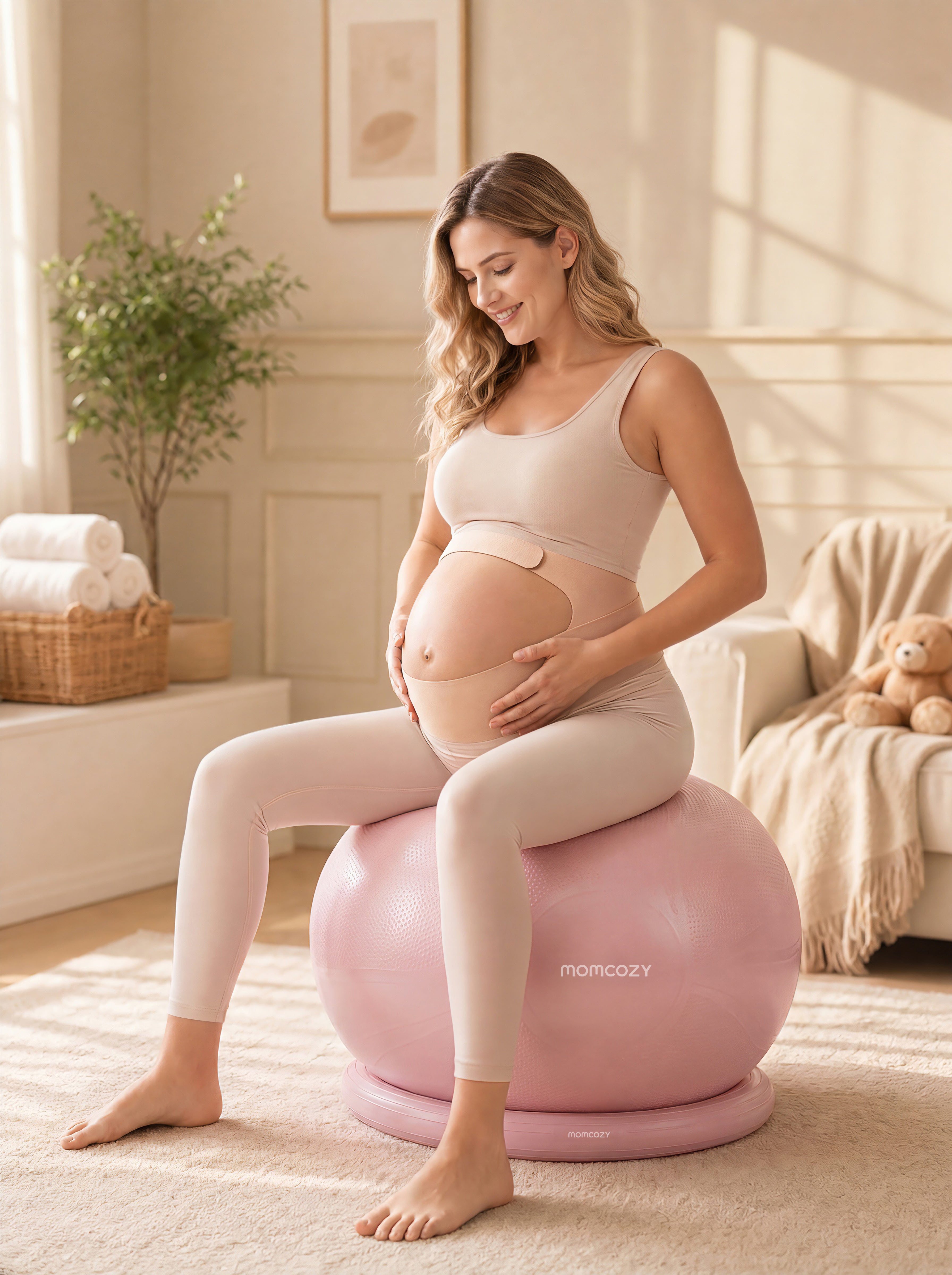 momcozy-m-series-ergonest-birthease-pack-ceinture-ballon-taille-m-rose image 2