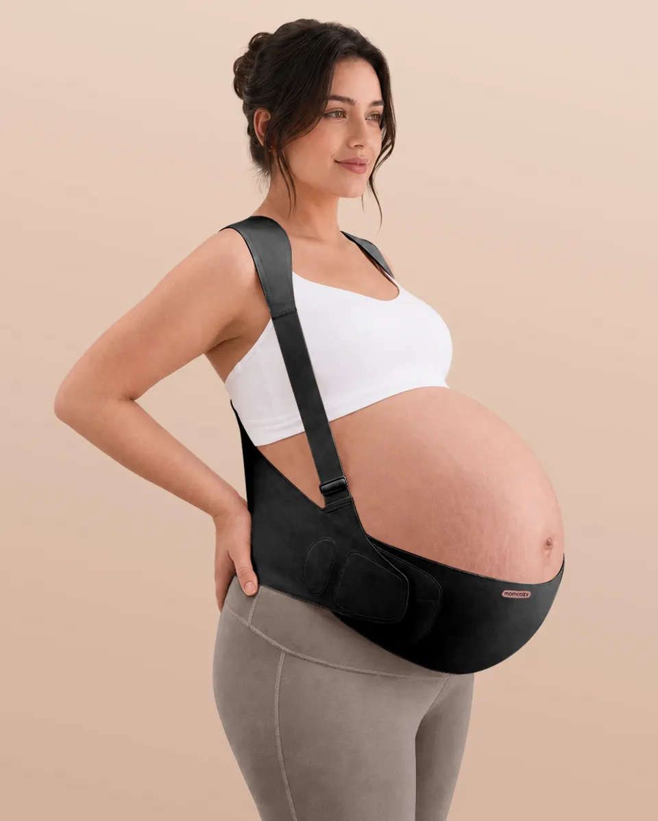 momcozy-m-series-ceinture-grossesse-ergonomique-noire-l image 1