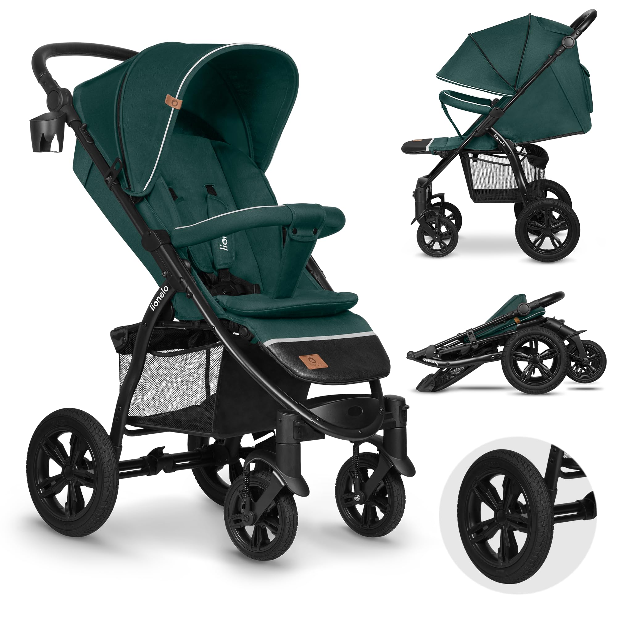 lionelo-annet-tour-poussette-canne-vert-22-kg image 1