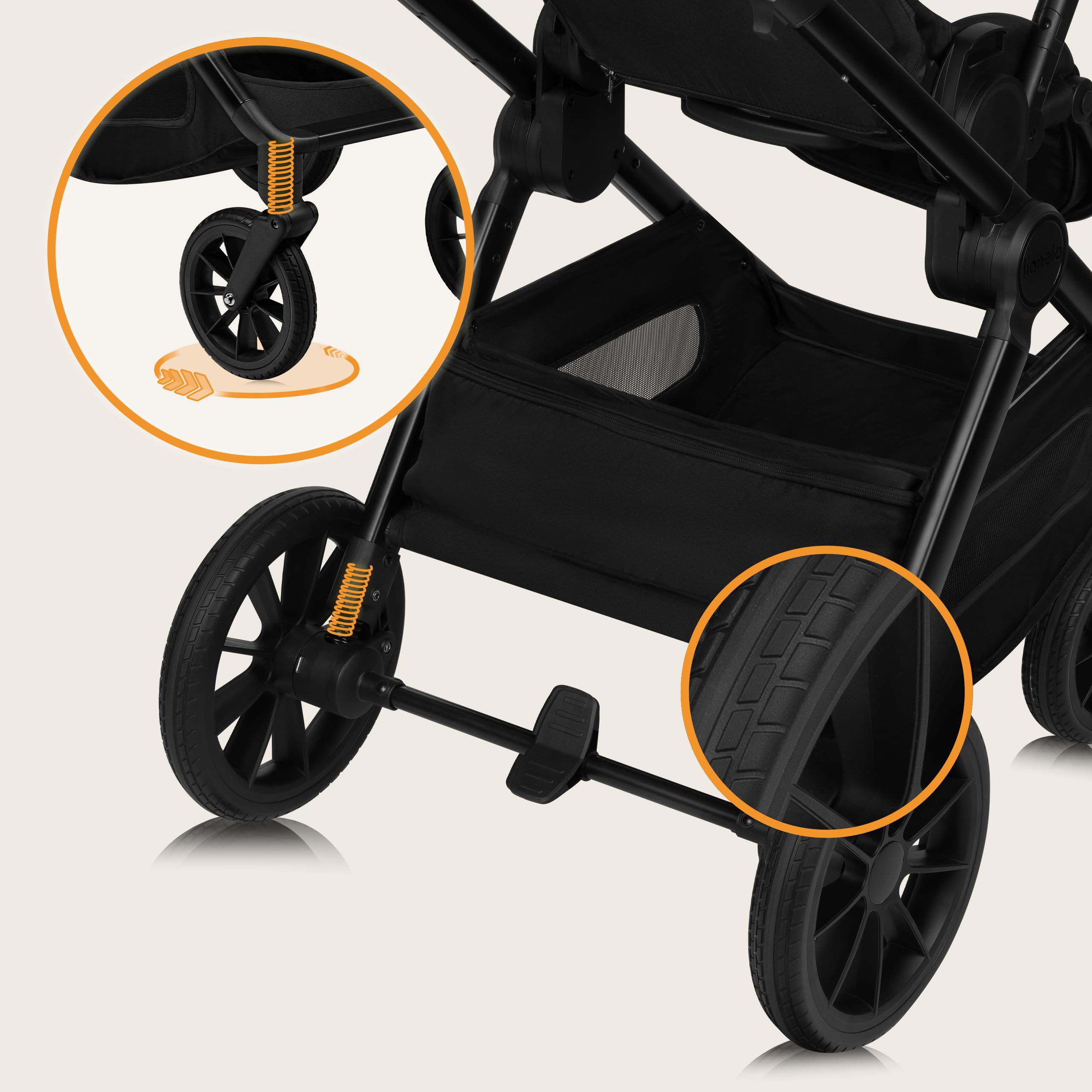 lionelo-layla-poussette-3en1-noire-nacelle-si-ge-auto-i-size image 5