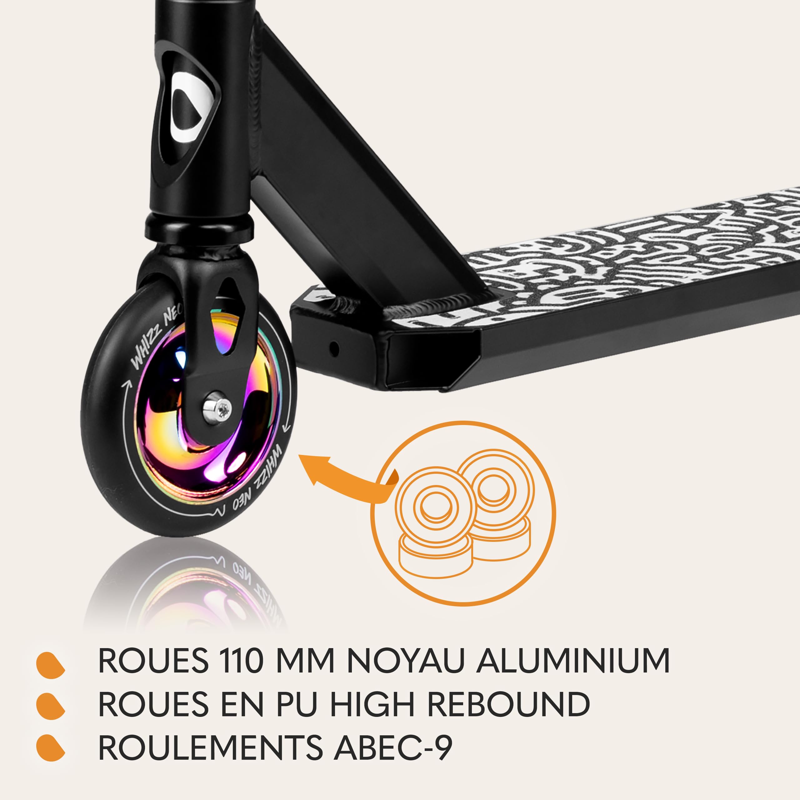 lionelo-whizz-neo-trottinette-freestyle-carbon-multicolor image 3