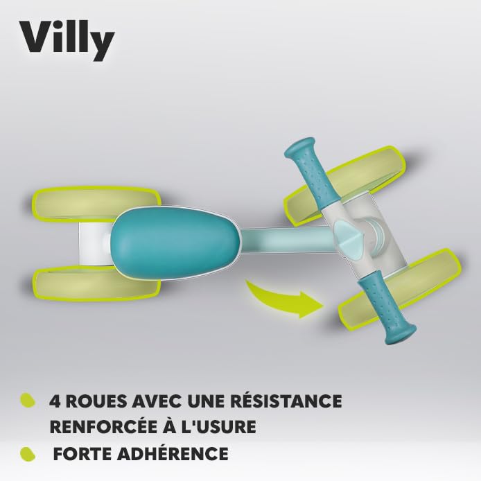 lionelo-villy-draisienne-4-roues-turquoise-1-3-ans image 7