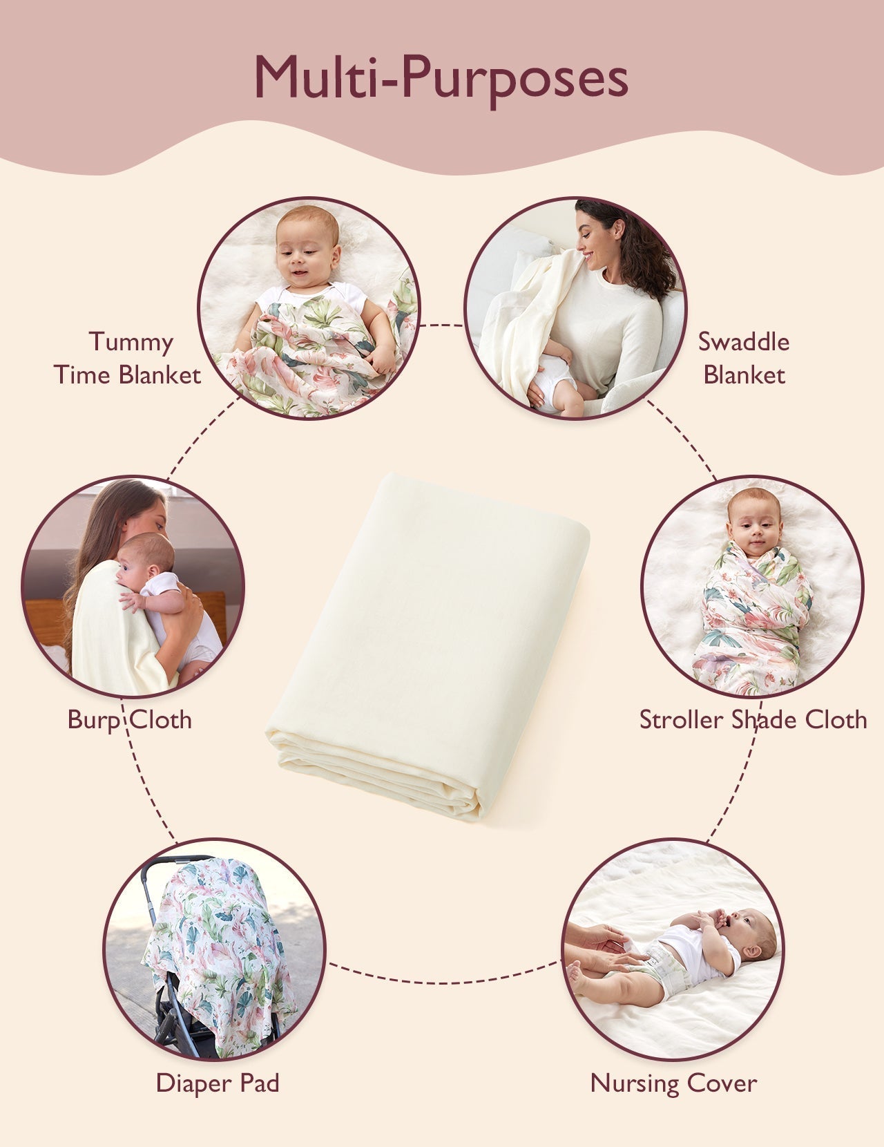 momcozy-m-series-smouddle-couverture-lapin-douce-lot-de-2 image 2