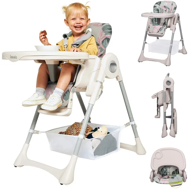 lionelo-zanna-chaise-haute-b-b-pliable-4-hauteurs-dossier-3-positions image 1