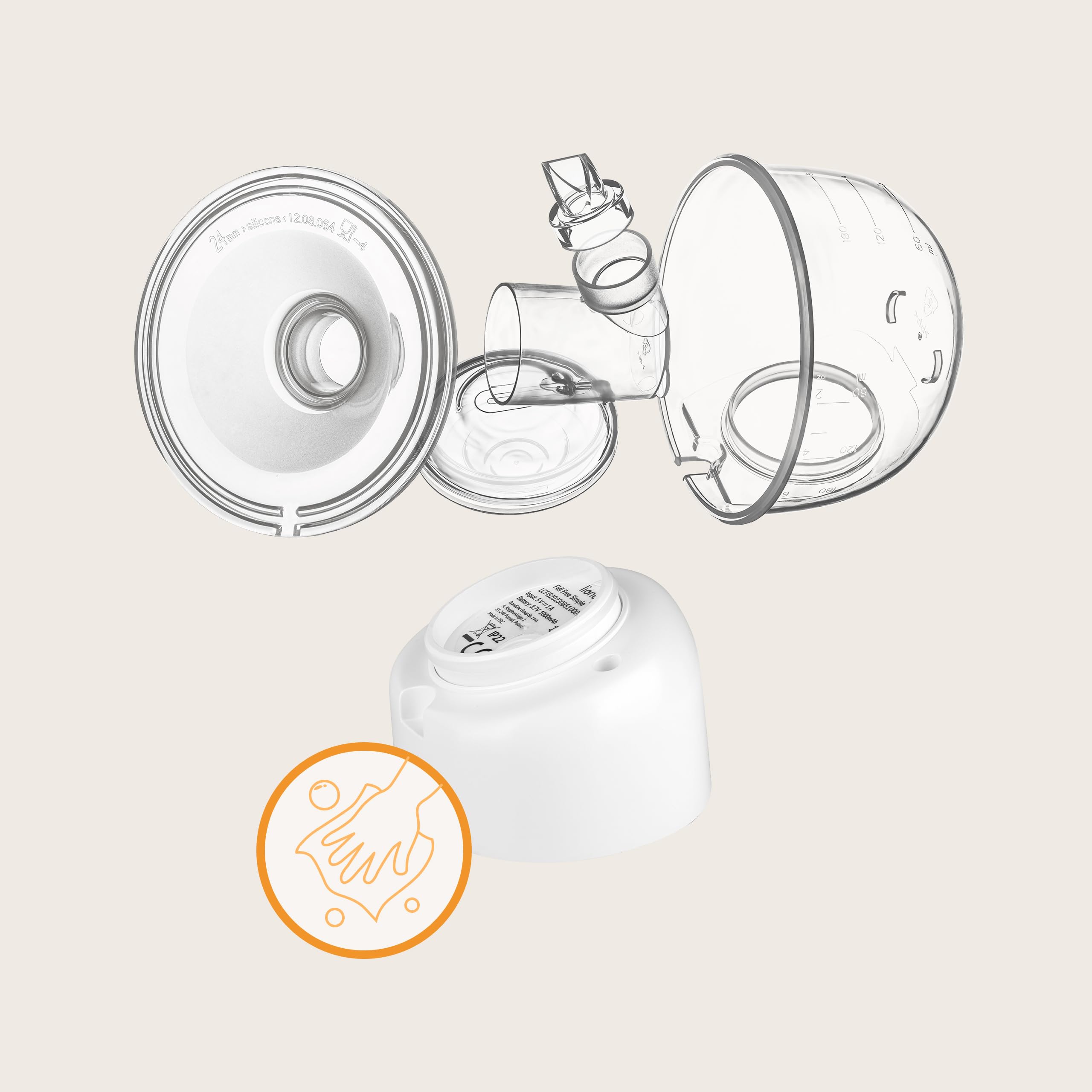 lionelo-fidi-free-simple-tire-lait-portable-mains-libres-180-ml image 2