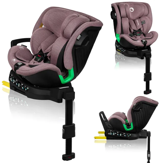 lionelo-harmony-si-ge-auto-pivotant-360-i-size-rose-40-150-cm image 1