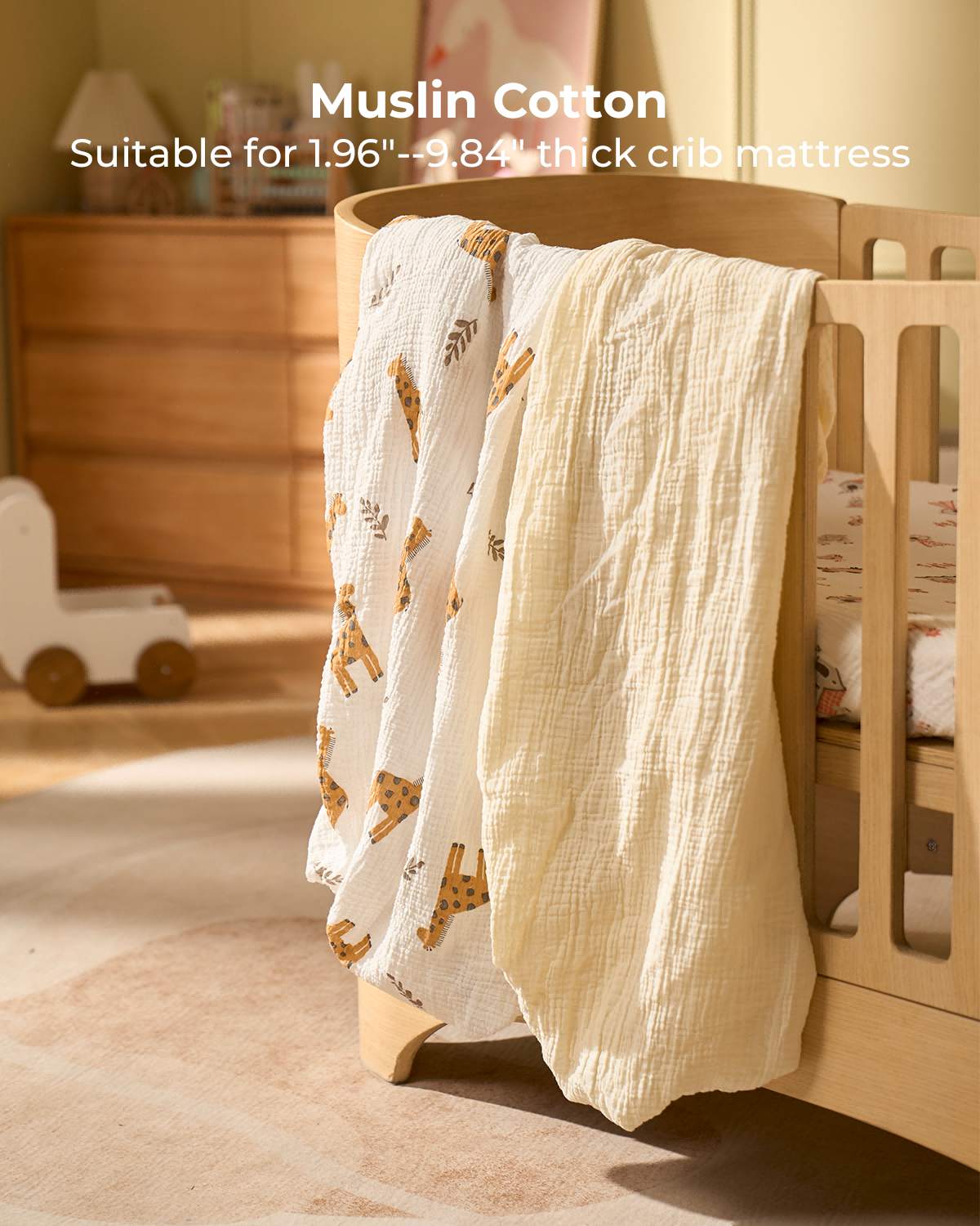 momcozy-m-series-drap-housse-mousseline-girafe-52-x28 image 2