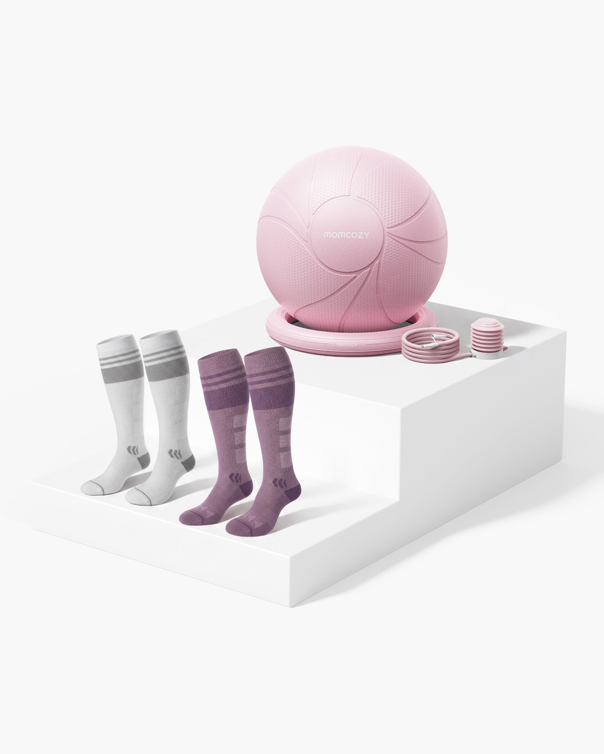 momcozy-m-series-ballon-grossesse-chaussettes-rose-taille-s image 1