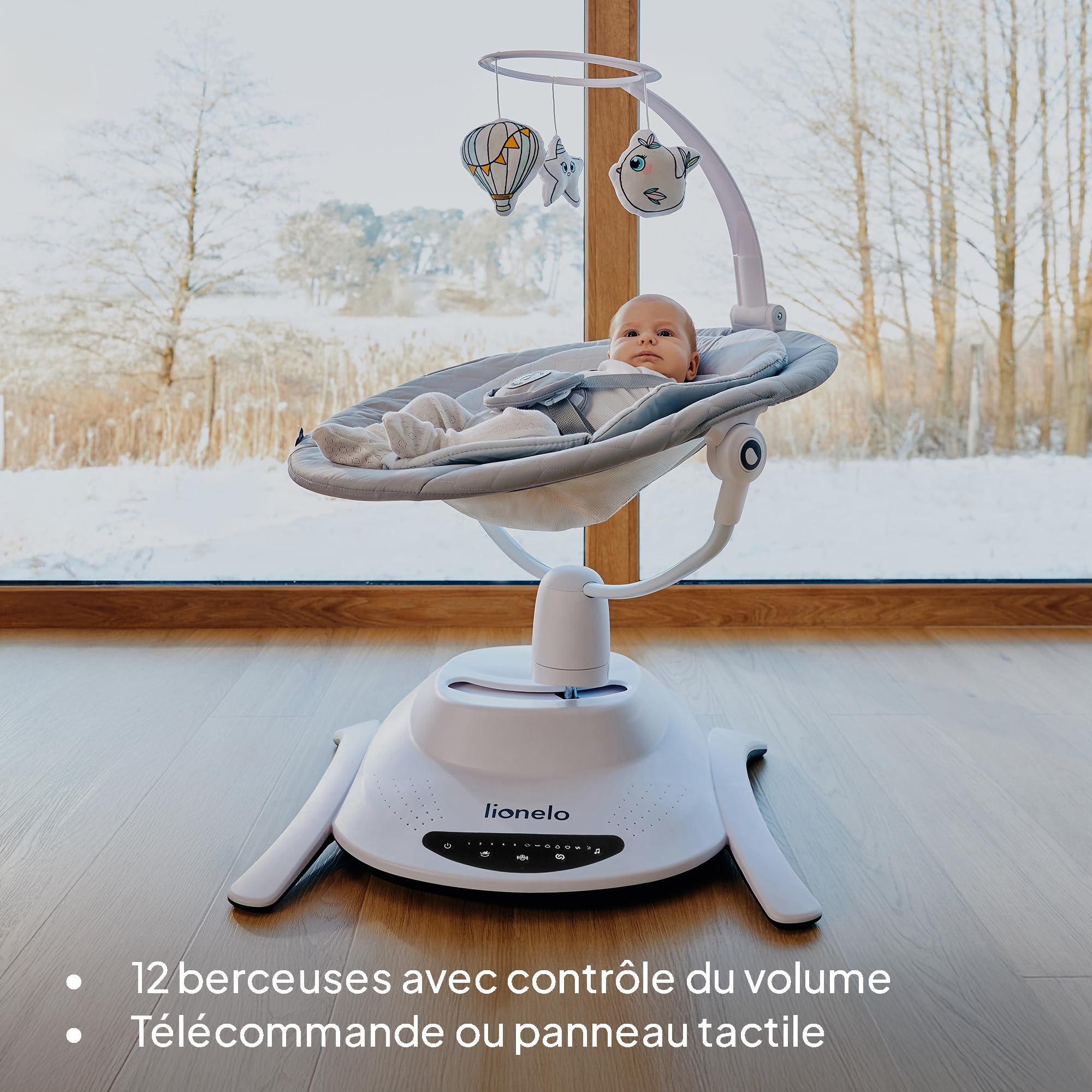 lionelo-bella-set-transat-lectrique-2en1-nacelle-360 image 6