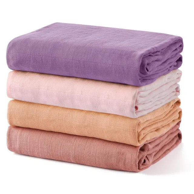 momcozy-m-couverture-b-b-fleur-violette-lot-de-2-douce image 1
