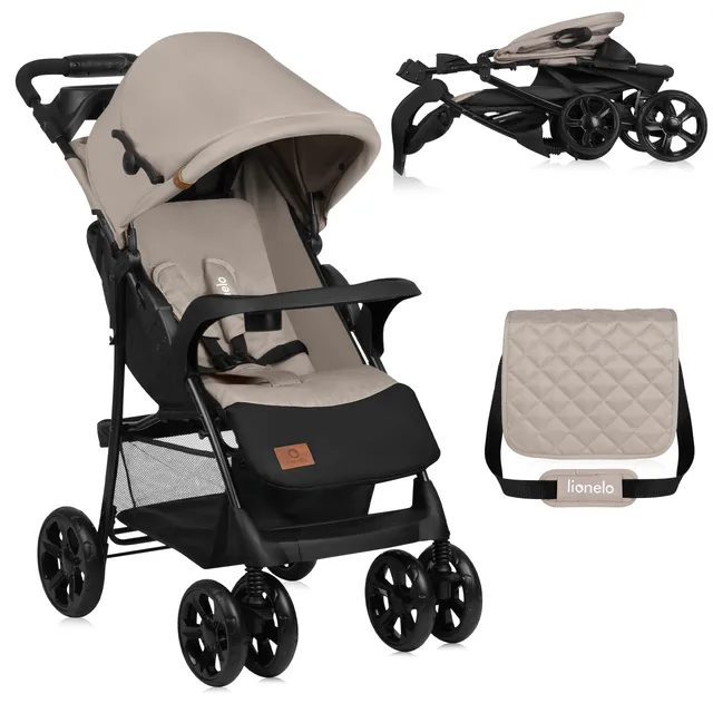lionelo-emma-plus-poussette-b-b-stone-15-kg-position-allong-e image 1