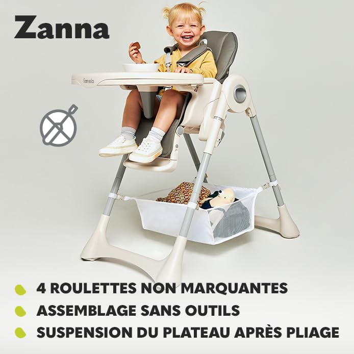 lionelo-zanna-chaise-haute-b-b-pliable-4-hauteurs-dossier-3-positions image 8