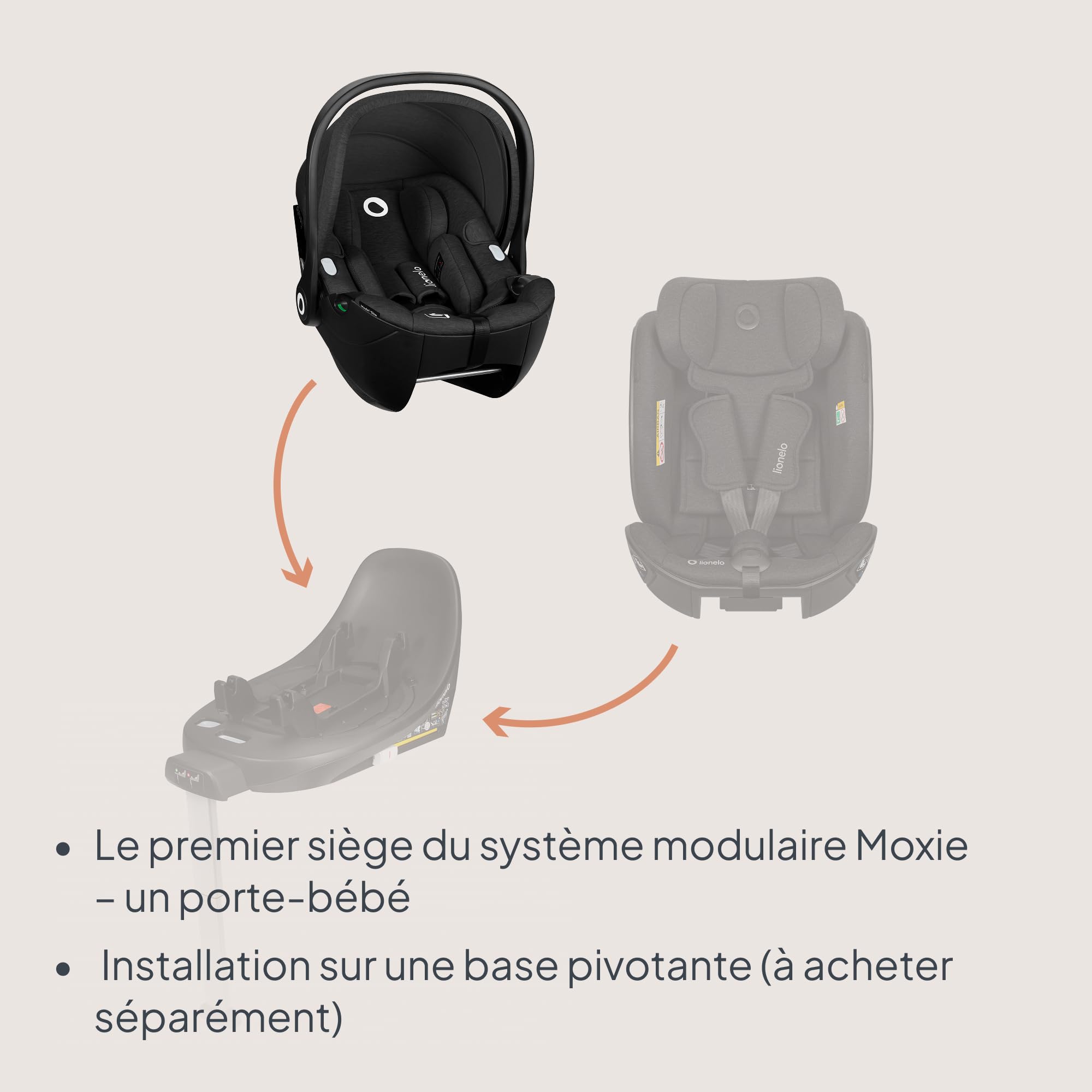 lionelo-moxie-i-size-si-ge-auto-black-dos-la-route image 2