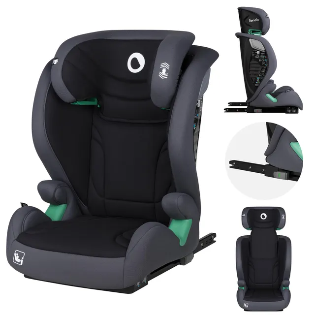 lionelo-igo-i-size-si-ge-auto-gris-100-150-cm-isofix image 1