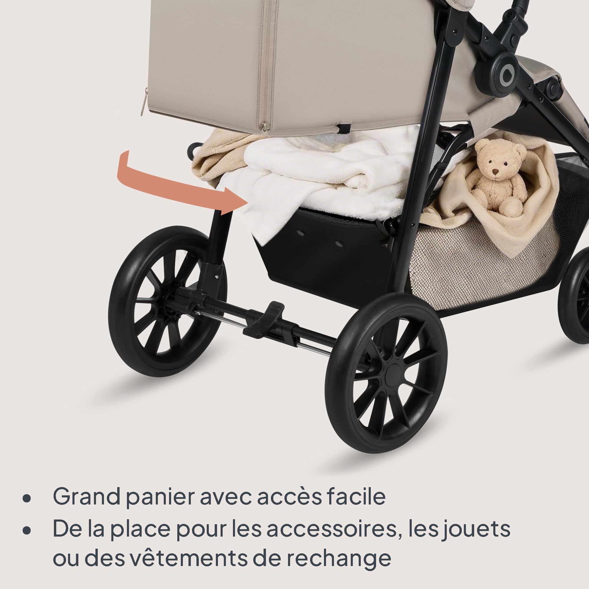lionelo-emerald-poussette-canne-beige-22-kg-upf50 image 4