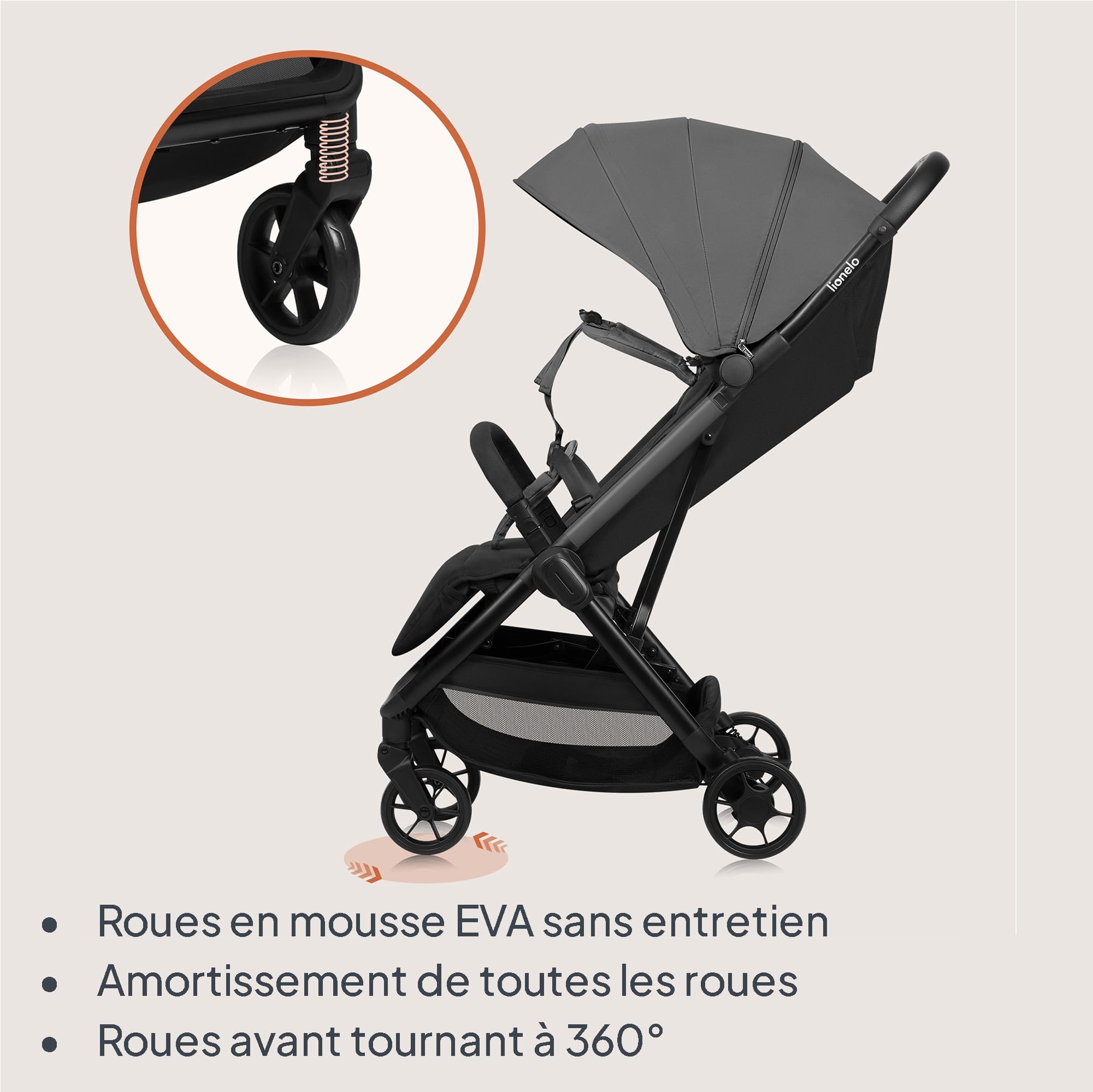 lionelo-julie-air-poussette-canne-grise-22-kg-7-5-kg image 4