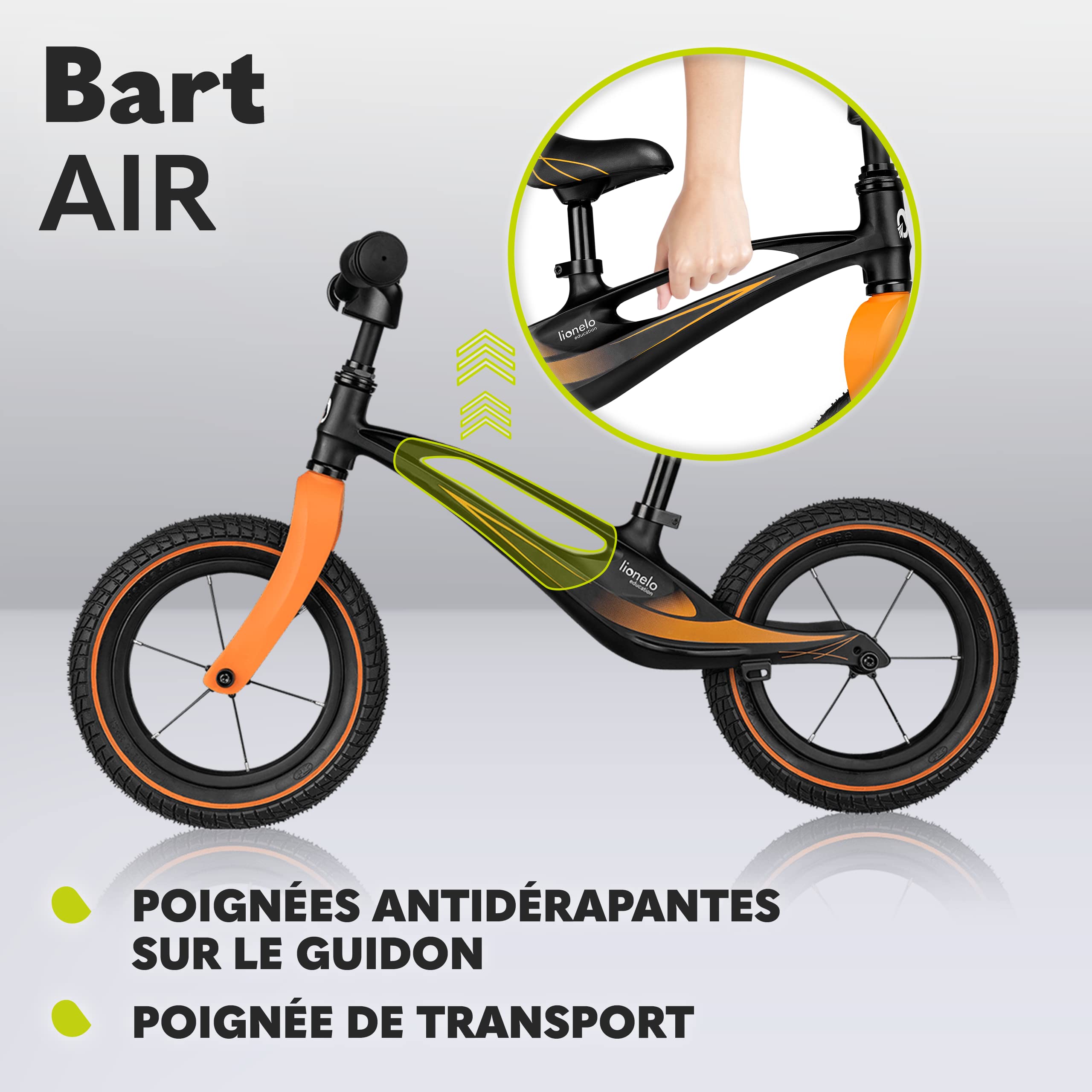 lionelo-bart-air-draisienne-sporty-black-12-pouces-2-6-ans image 7