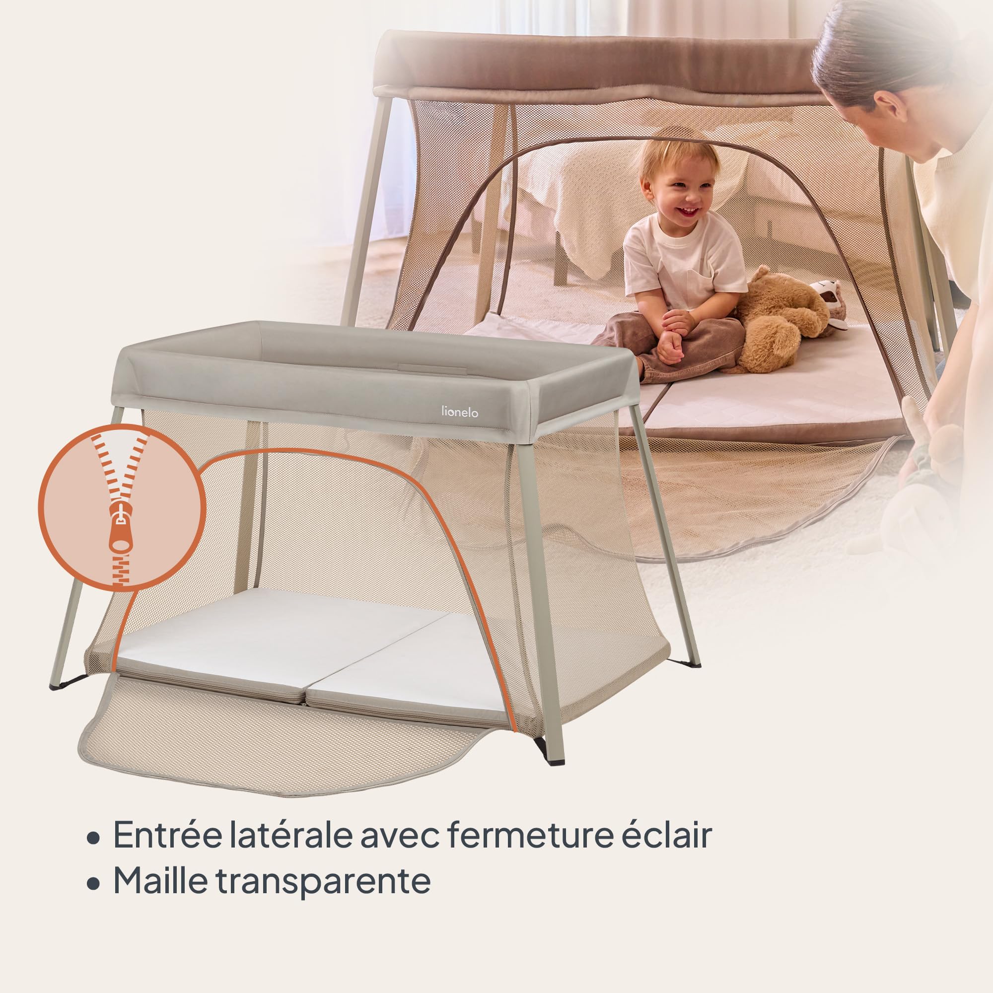 lionelo-alice-lit-de-voyage-3-en-1-beige-15-kg image 5