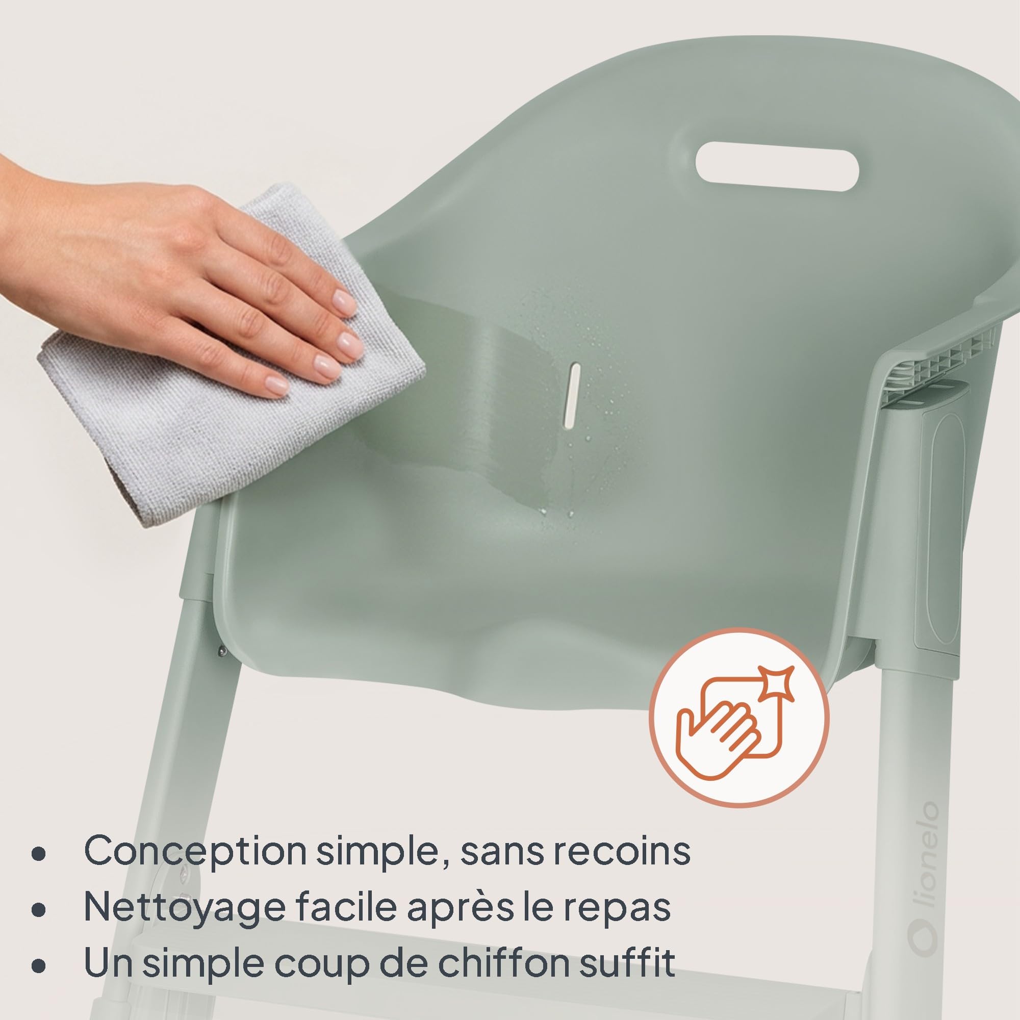 lionelo-beny-chaise-haute-green-6-36-mois-15-kg image 6