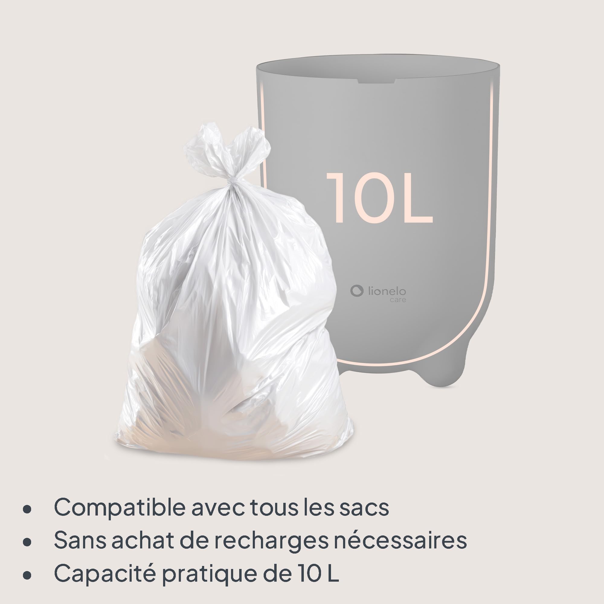 lionelo-purebin-poubelle-couches-anti-odeurs-gris-10-l image 4