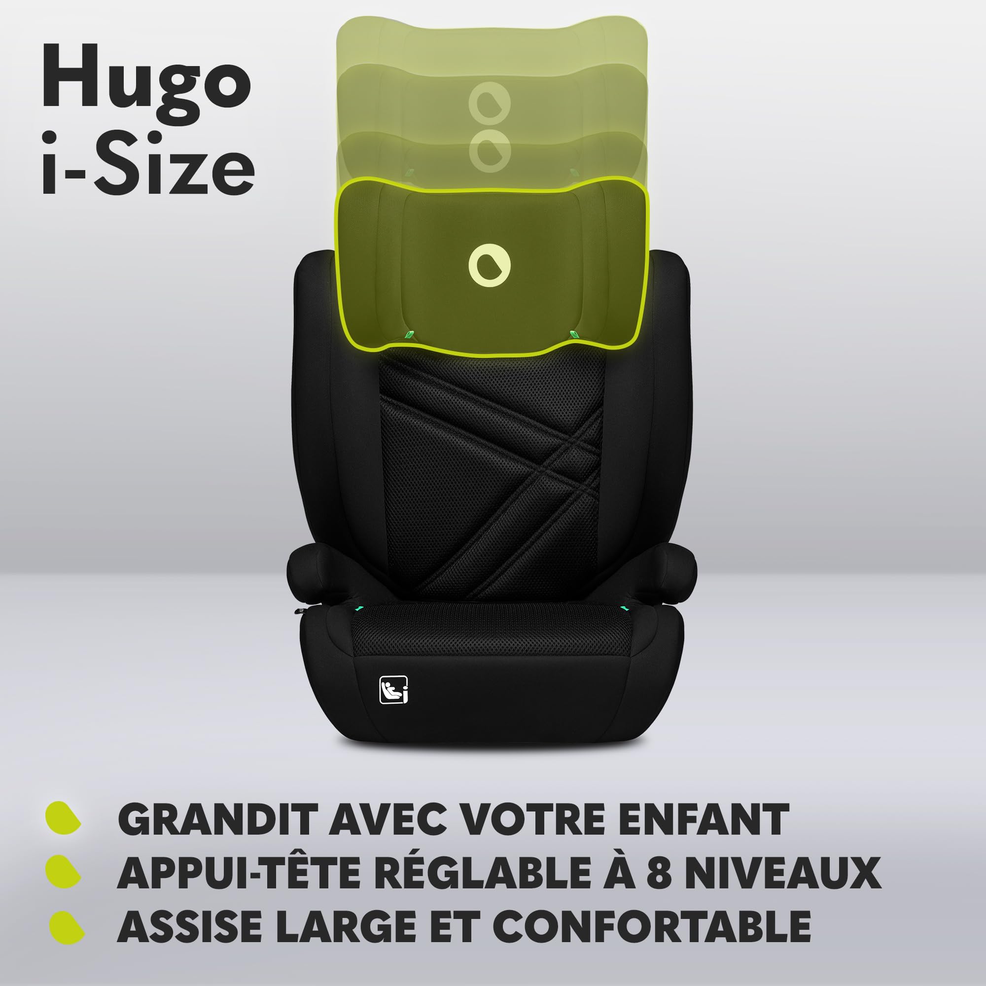 lionelo-hugo-i-size-si-ge-auto-isofix-carbone-noir-100-150-cm image 6