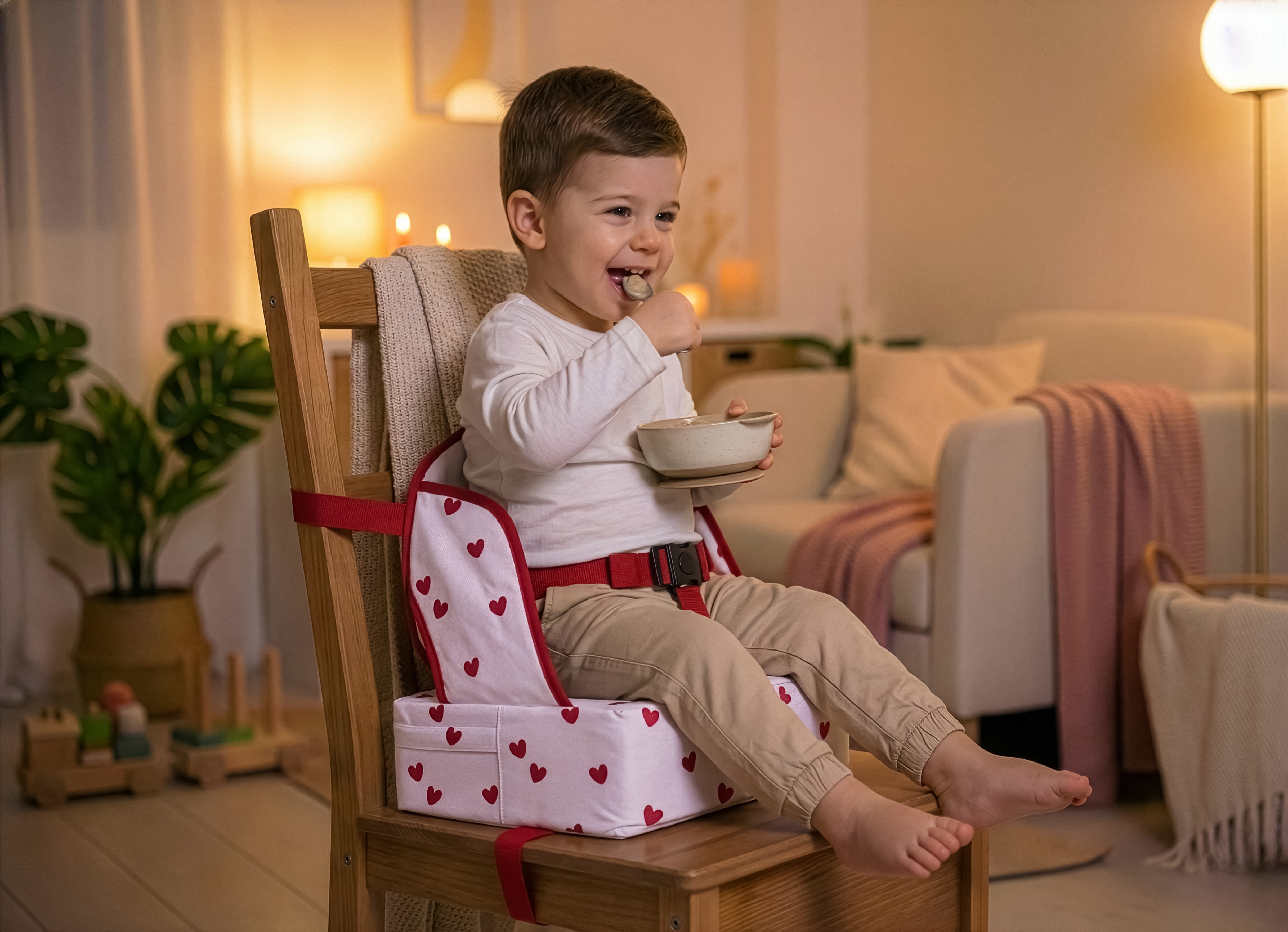 babytolove-easy-up-little-hearts-rehausseur-chaise-nomade image 3