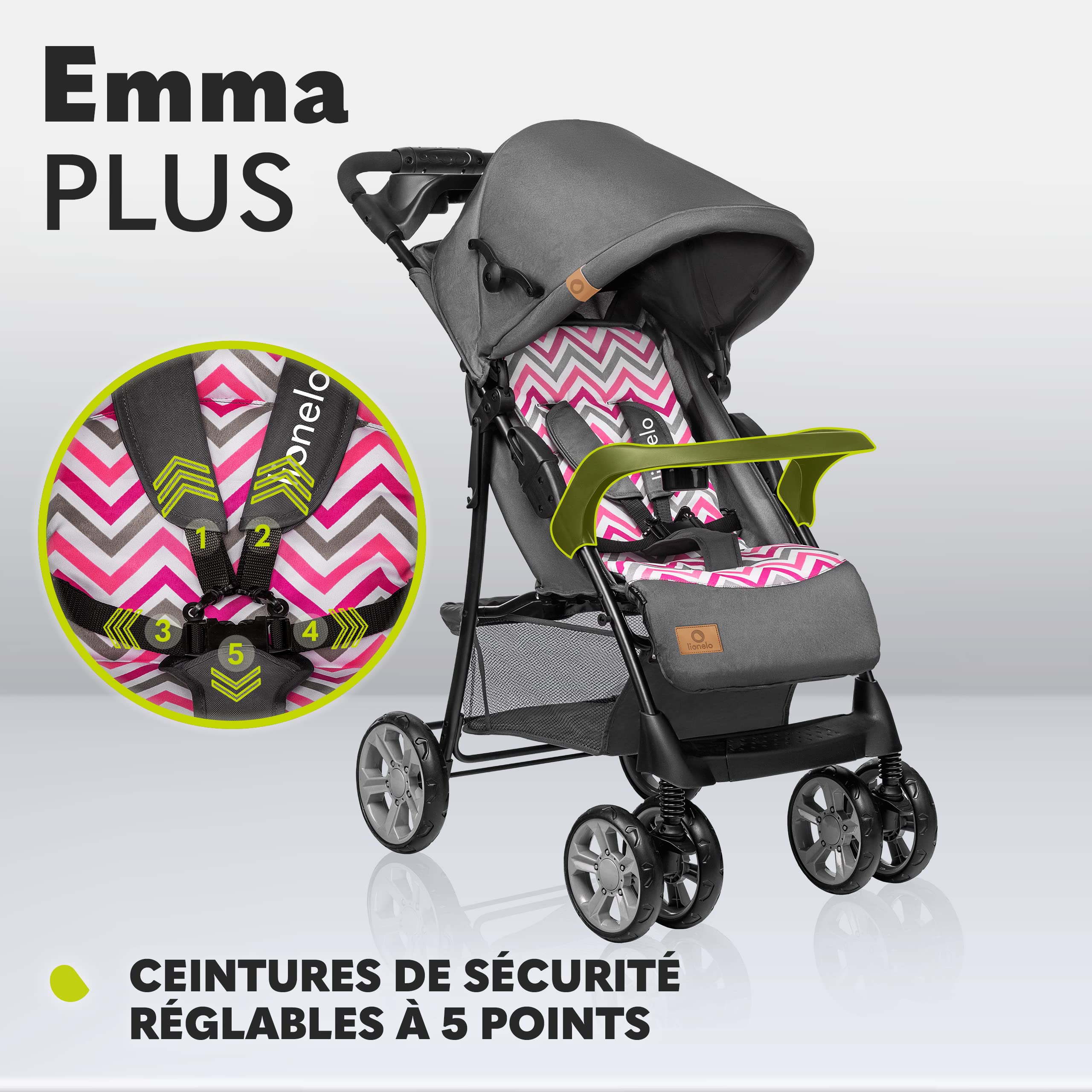 lionelo-emma-plus-poussette-b-b-rose-sunny-san-diego-15-kg image 3