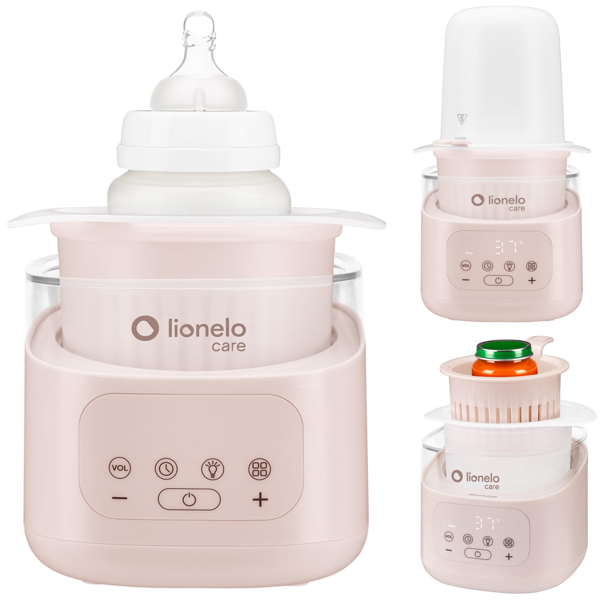 lionelo-thermup-4-0-chauffe-biberon-6-en-1-beige-400-w image 1