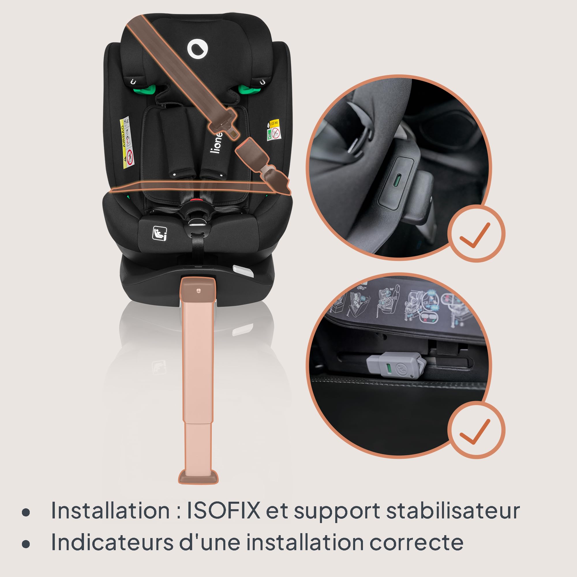 lionelo-braam-si-ge-auto-0-36-kg-isofix-360-carbone-noir image 5
